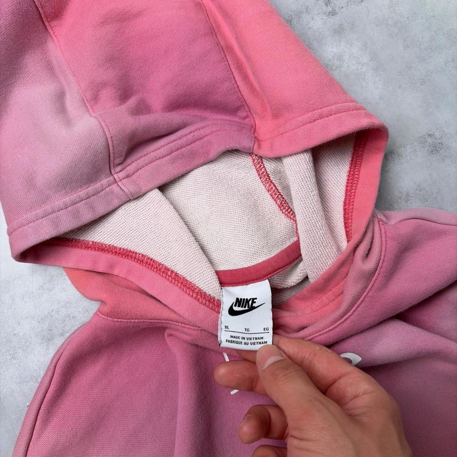 Nike Y2K Pink Nike Tie Dye Skater Middle Swoosh Hoodie Size XL / US 12-14 / IT 48-50 - 6 Thumbnail