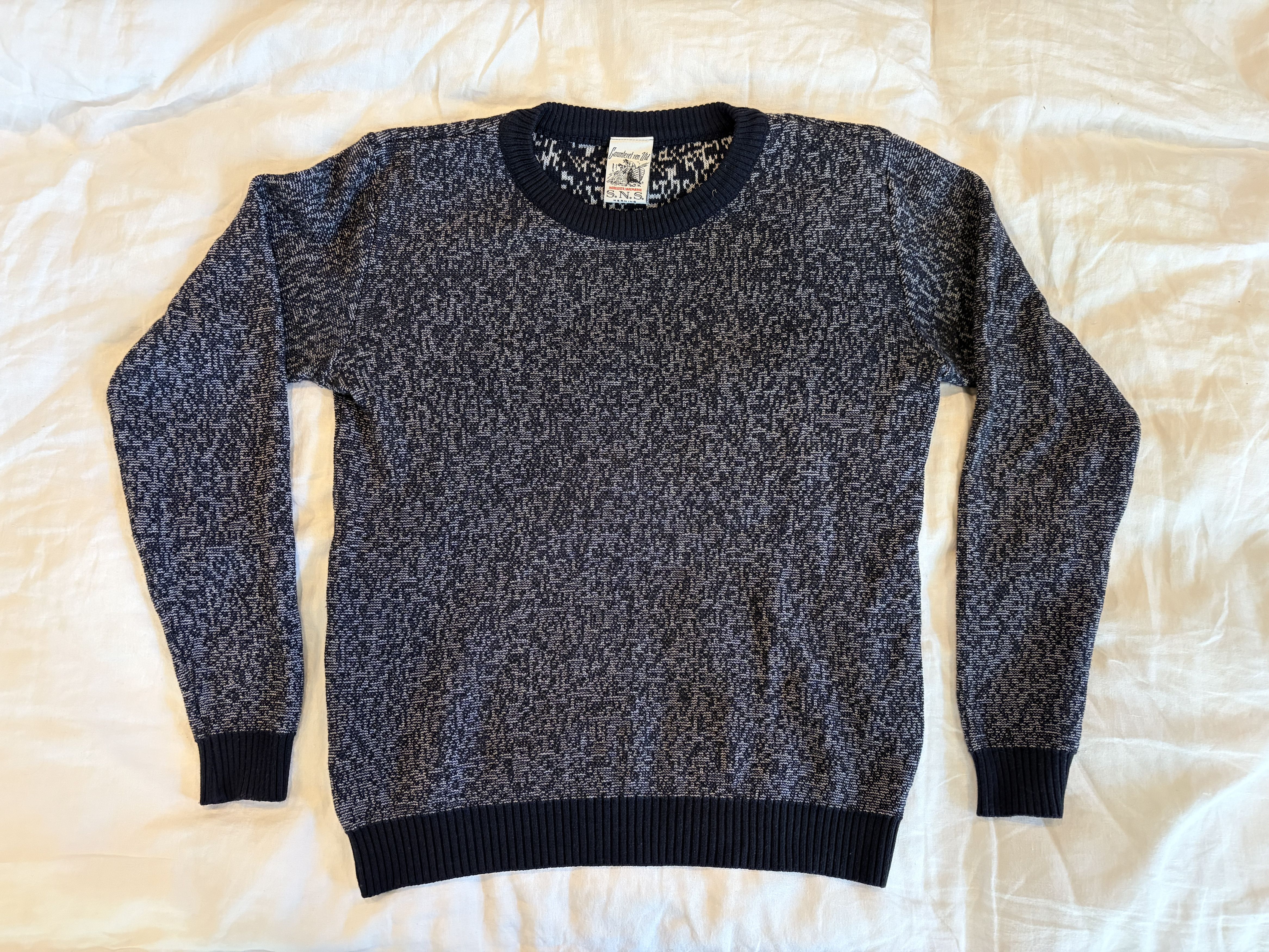 S.N.S. Herning S.N.S. Herning 100% Merino Wool - Blue Melange - XL Size US XL / EU 56 / 4 - 2 Thumbnail