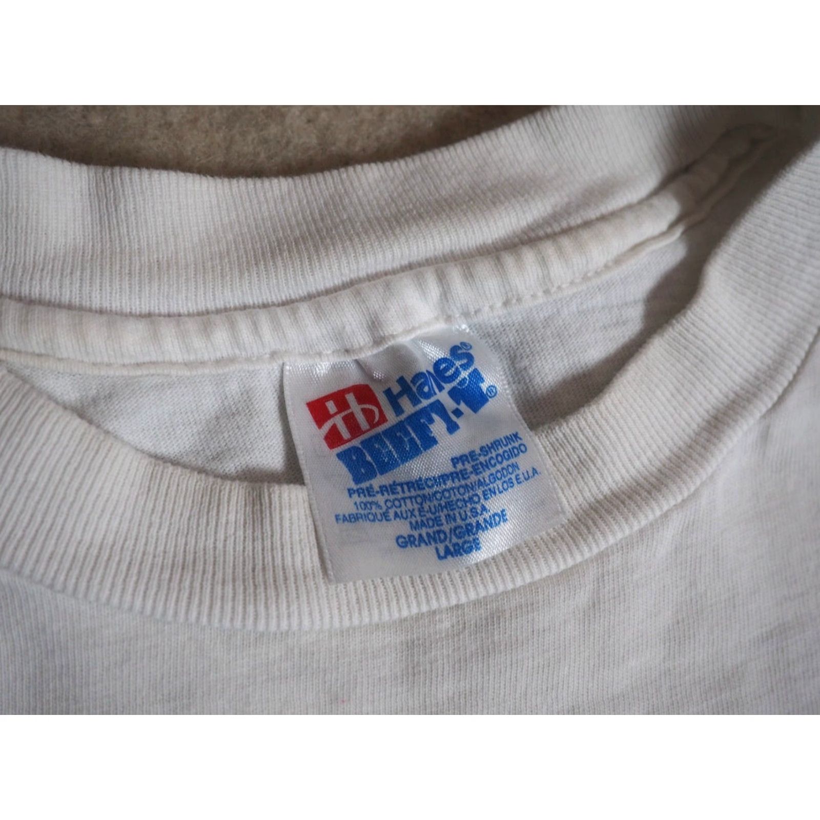 Hanes VTG Hanes Public Radio KUNR Tech Art Music White USA Tee T-Shirt Mens L Size US L / EU 52-54 / 3 - 5 Thumbnail