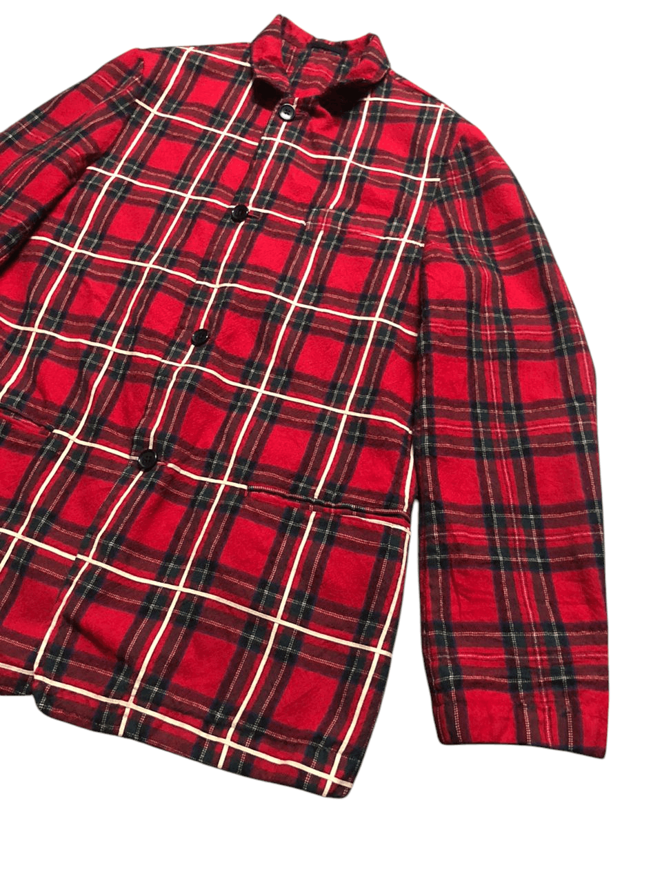 Yohji Yamamoto Vintage Yohji Yamamoto Y's For Men Wool Red Plaid Jacket Size US M / EU 48-50 / 2 - 6 Thumbnail