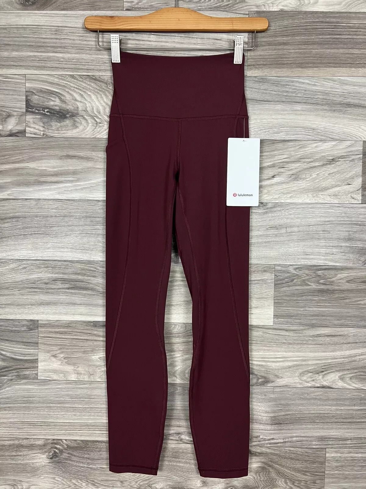 Lululemon Lululemon Align Pants w/ Pockets - Red Merlot - 23” Size 26" / US 2 / IT 38 - 1 Thumbnail
