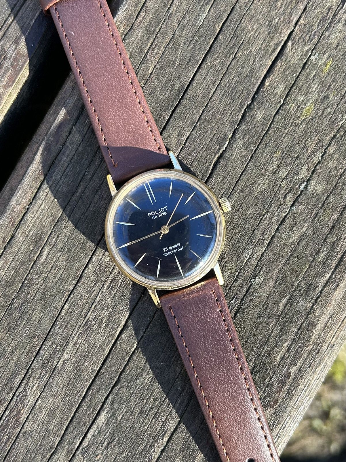Vintage Vintage Watch Poljot Gold Plated Mechanical Authentic 1980s Size ONE SIZE - 15 Thumbnail