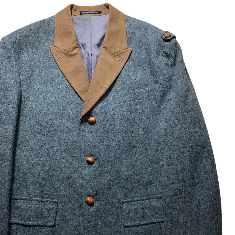 Yohji Yamamoto Yohji Yamamoto 1980s patchwork collar wool jacket Size US S / EU 44-46 / 1 - 3 Thumbnail
