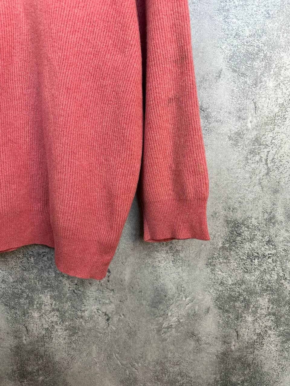 Cruciani Cruciani Cashmere Polo Sweater Ribbed 100% Cashmere Pink Size US L / EU 52-54 / 3 - 8 Thumbnail