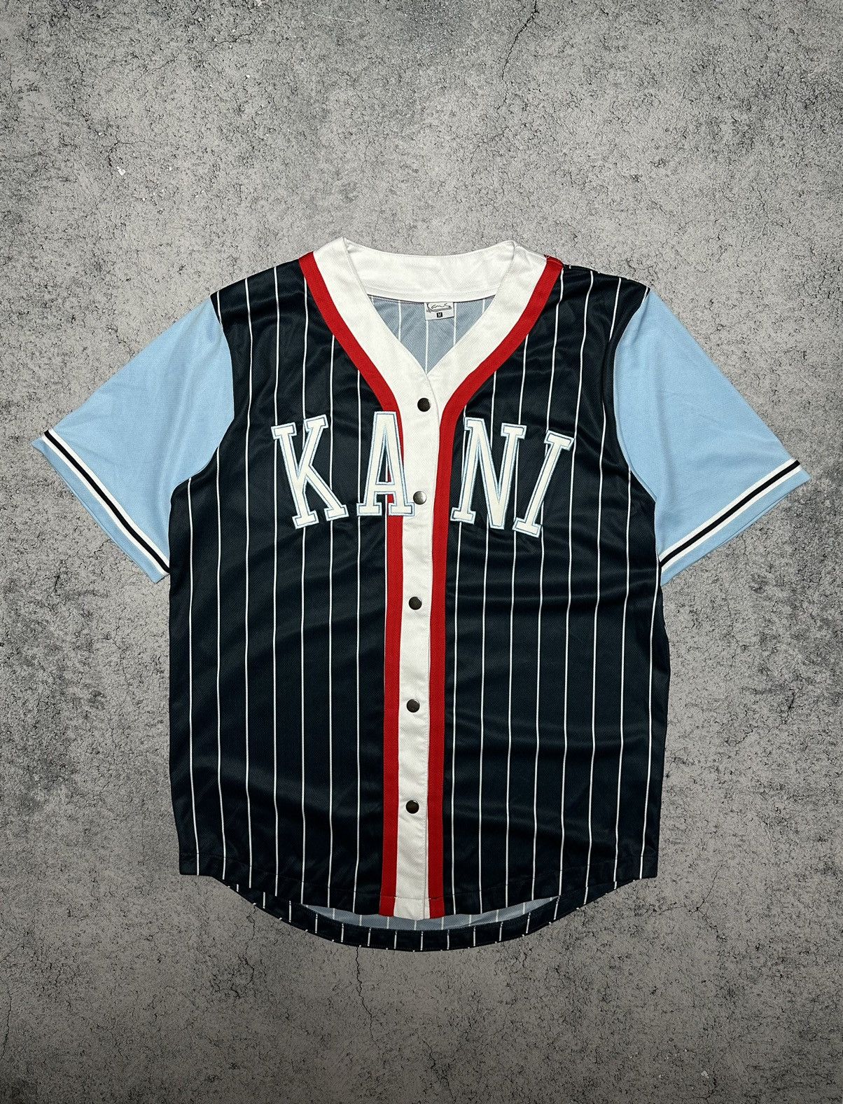 Karl Kani Karl Kani Striped Baseball Jersey Shirt Size US M / EU 48-50 / 2 - 1 Thumbnail
