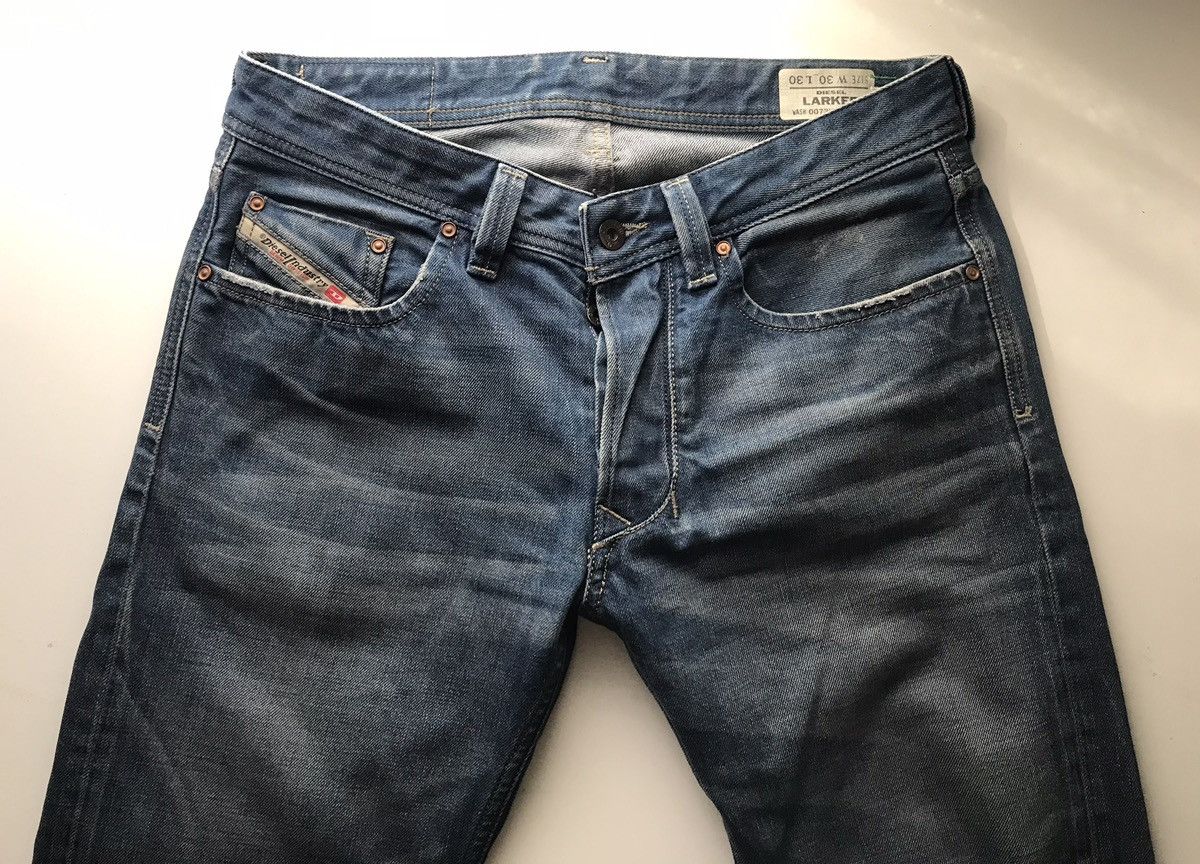 image of 99' Dark Wash Diesel Larkee Denim in Blue, Men's (Size 30)