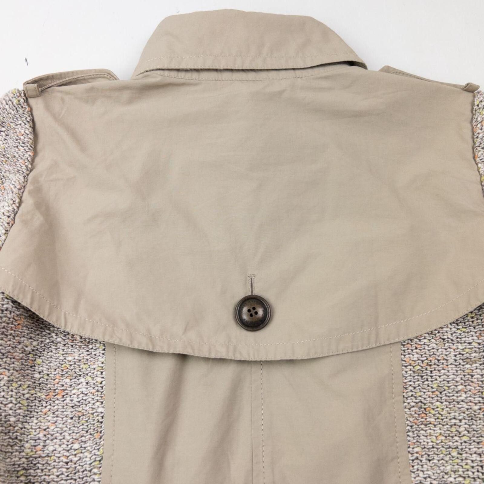 Burberry Vintage 2000s Burberry Black Label Knitted Trench Jacket L Size L / US 10 / IT 46 - 6 Thumbnail