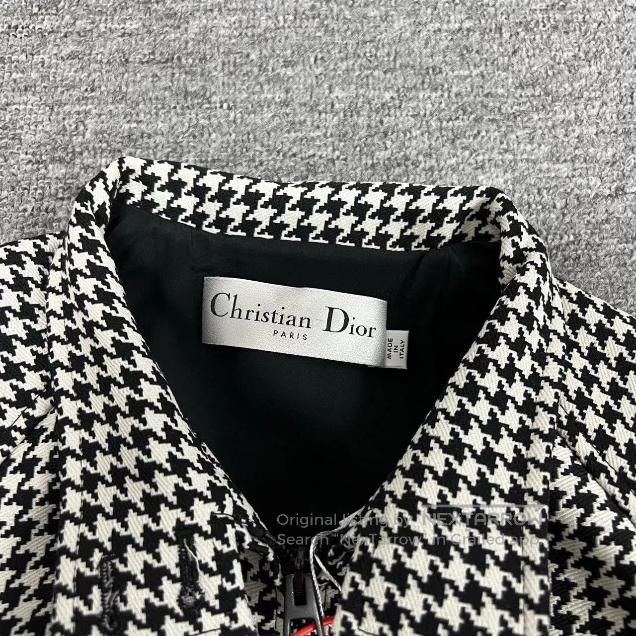 Dior Dior Houndstooth Short Jacket with Back Logo. Size S / US 4 / IT 40 - 5 Thumbnail