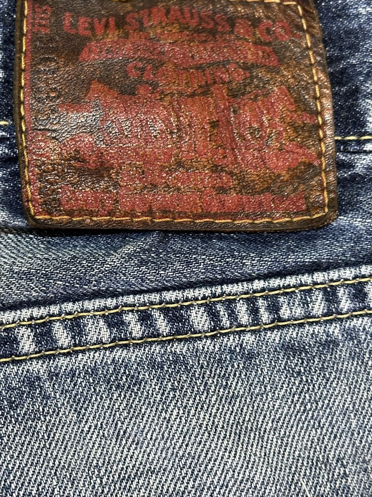 Levi's Vintage 90s Levis 503 Faded Wash Distress Style Baggy Jeans Size US 30 / EU 46 - 9 Thumbnail