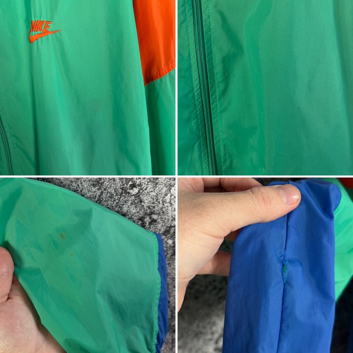 Nike Vintage 90s Nike Nylon Jacket Windbreaker Retro Size L Size US L / EU 52-54 / 3 - 16 Thumbnail