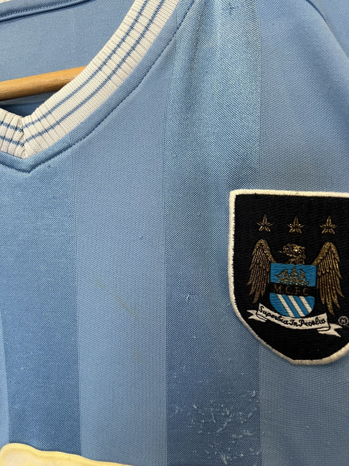 Reebok Manchester City Reebok 2003/2004 Home Kit Soccer Jersey Size US XL / EU 56 / 4 - 3 Thumbnail