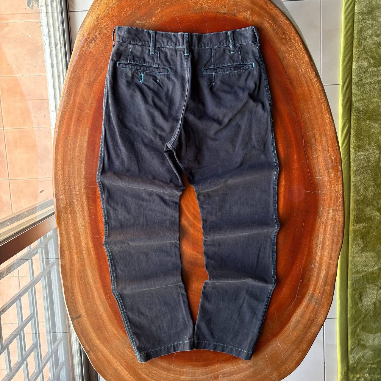 Comme des Garcons Homme Comme Des Garcons Homme Black Lining Blue Pants Size US 30 / EU 46 - 2 Thumbnail