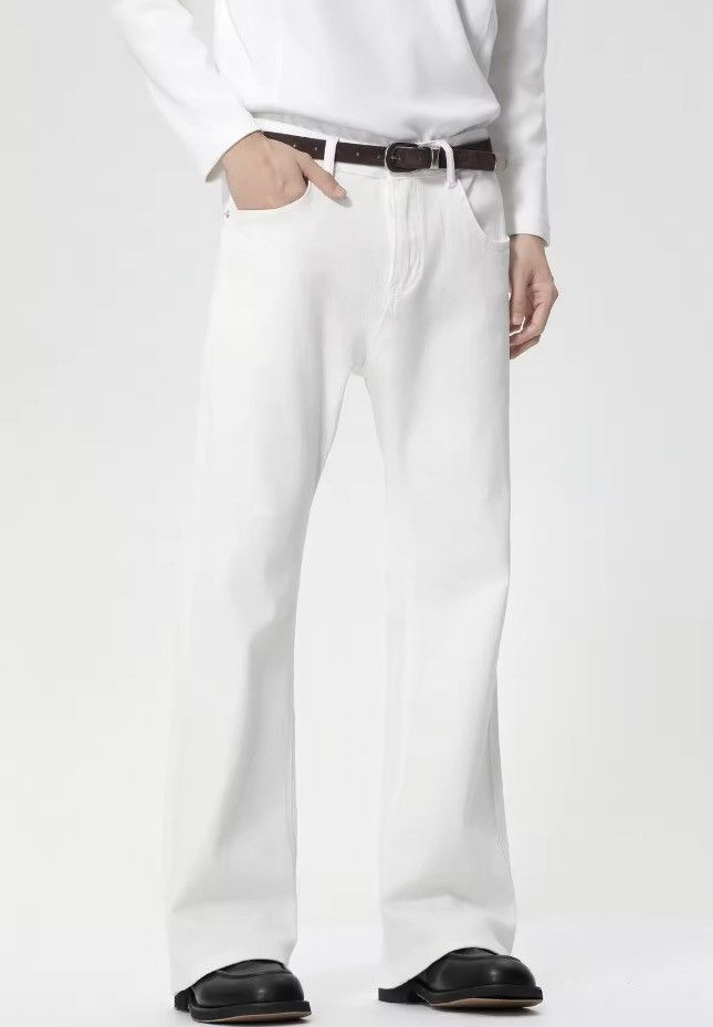 Japanese Brand Flare Jeans Minimalist Style Size US 31 - 2 Thumbnail
