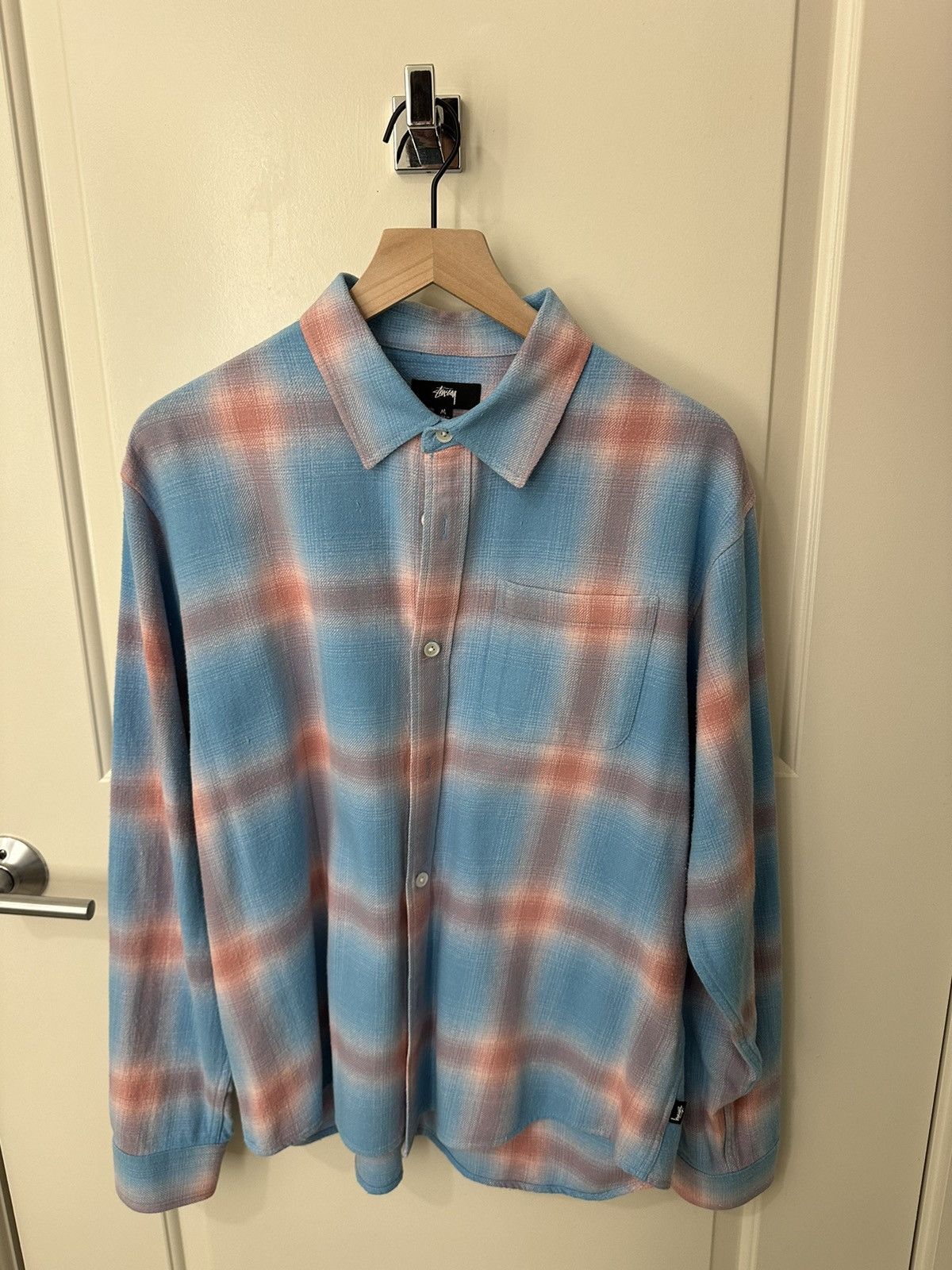 本物 トップス shirt plaid hellshire stussy23ss トップス - www ...