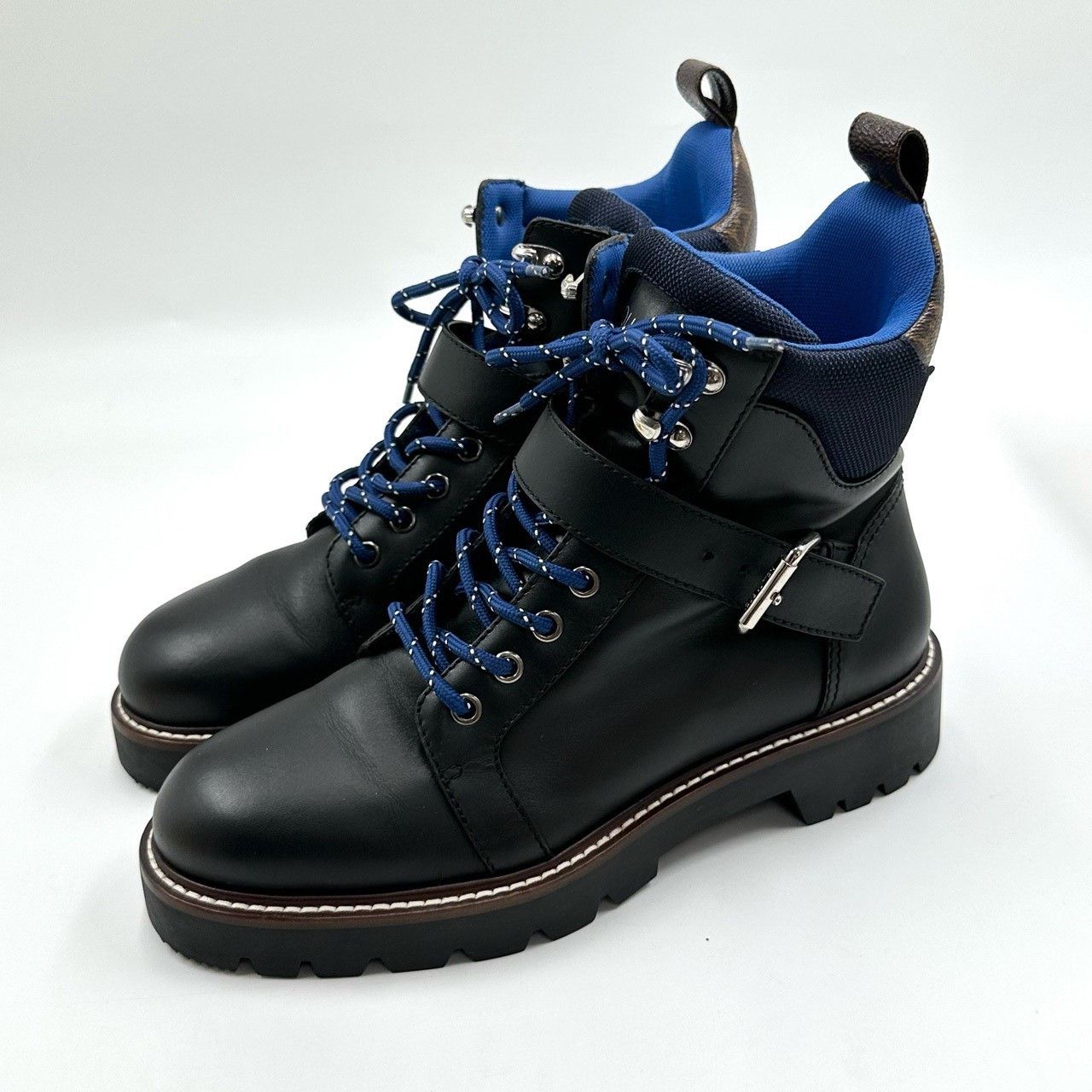 Louis Vuitton LV Monogram Leather Martin Boots Size US 7 / EU 40 - 1 Thumbnail