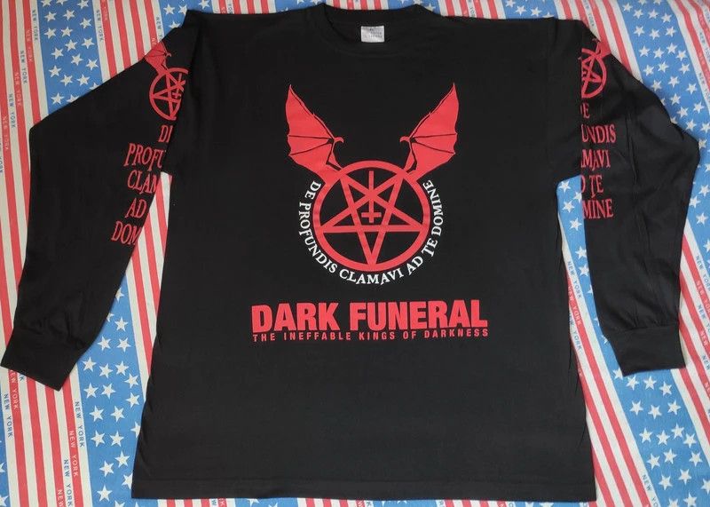 Band Tees Dark Funeral T Shirt Vintage 2003 Tour Black Metal Rare Size US XL / EU 56 / 4 - 14 Thumbnail