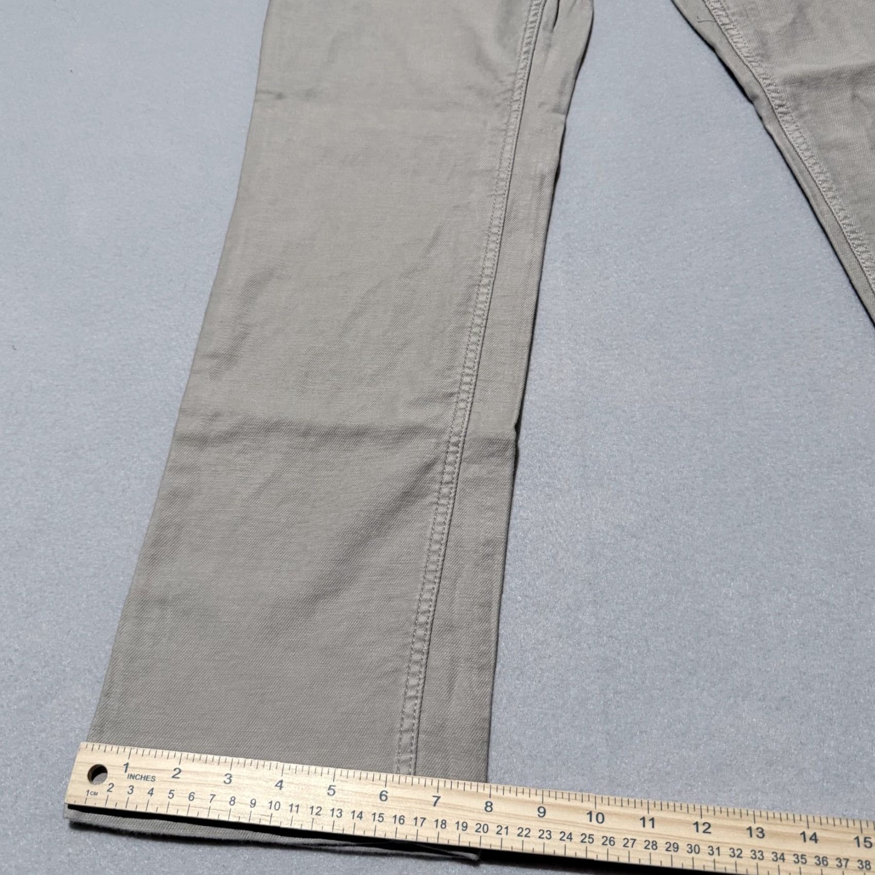 Vintage VINTAGE JACHS New York Mid-Weight 5-Pocket Stretch Pants Men Beige Straight 38X32 Size US 38 / EU 54 - 6 Thumbnail