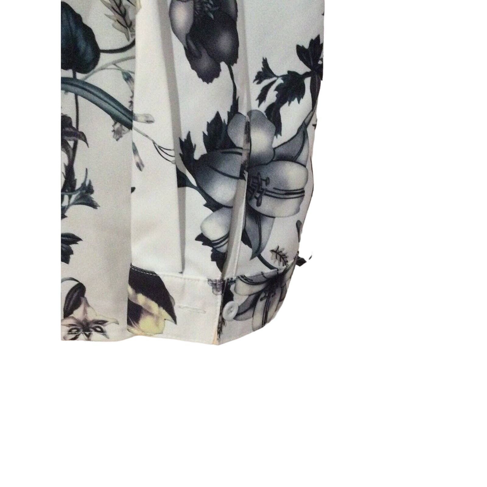 Other Agnes Orinda Floral Side Zip V-Neck Long Sleeve Blouse SZ 3X Size 3XL / US 20-22 - 5 Thumbnail