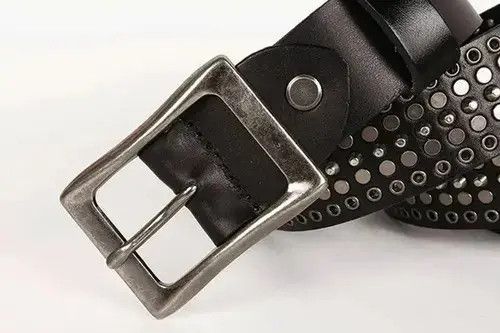 VIBE Vintage Metal Rivet Punk Belt Size ONE SIZE - 3 Thumbnail