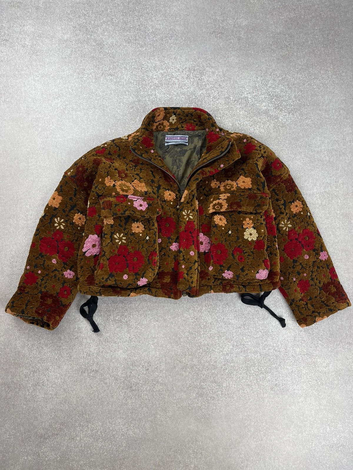 Japanese Brand × Urban Outfitters Kimchi Blue Floral Cropped Jacket Size Xs Size XS / US 0-2 / IT 36-38 - 1 Thumbnail
