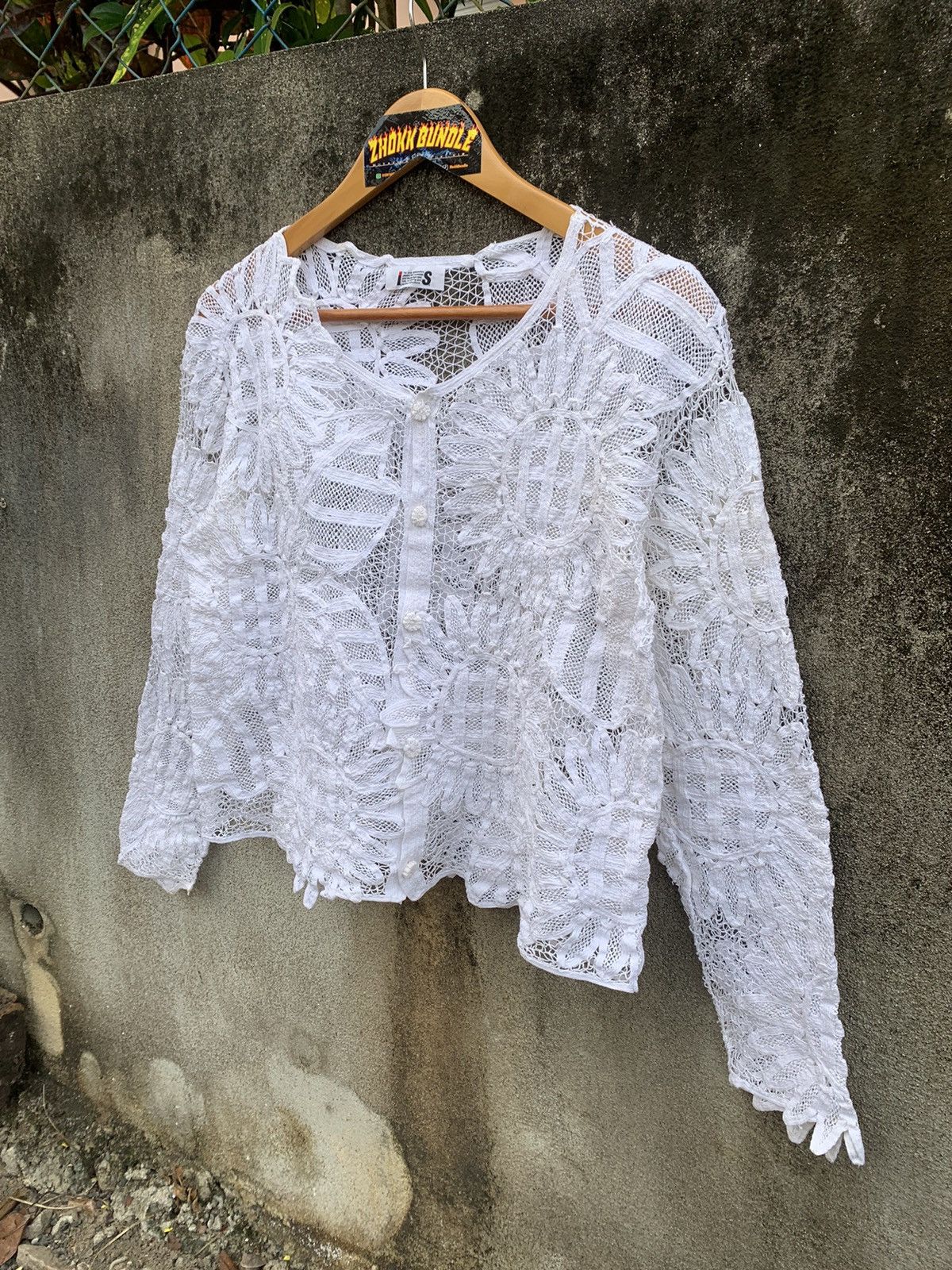 Issey Miyake Vintage I.S Issey Miyaki Floral Knit Size M / US 6-8 / IT 42-44 - 2 Thumbnail