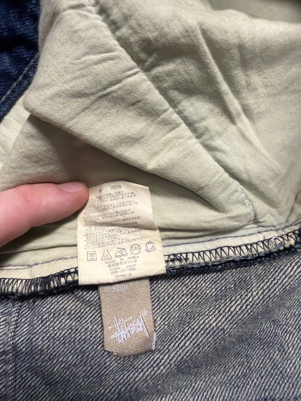 Stussy Vintage 2000s Stussy Denim Crown Shorts / Jorts - Waist: 36 Size US 36 / EU 52 - 8 Thumbnail