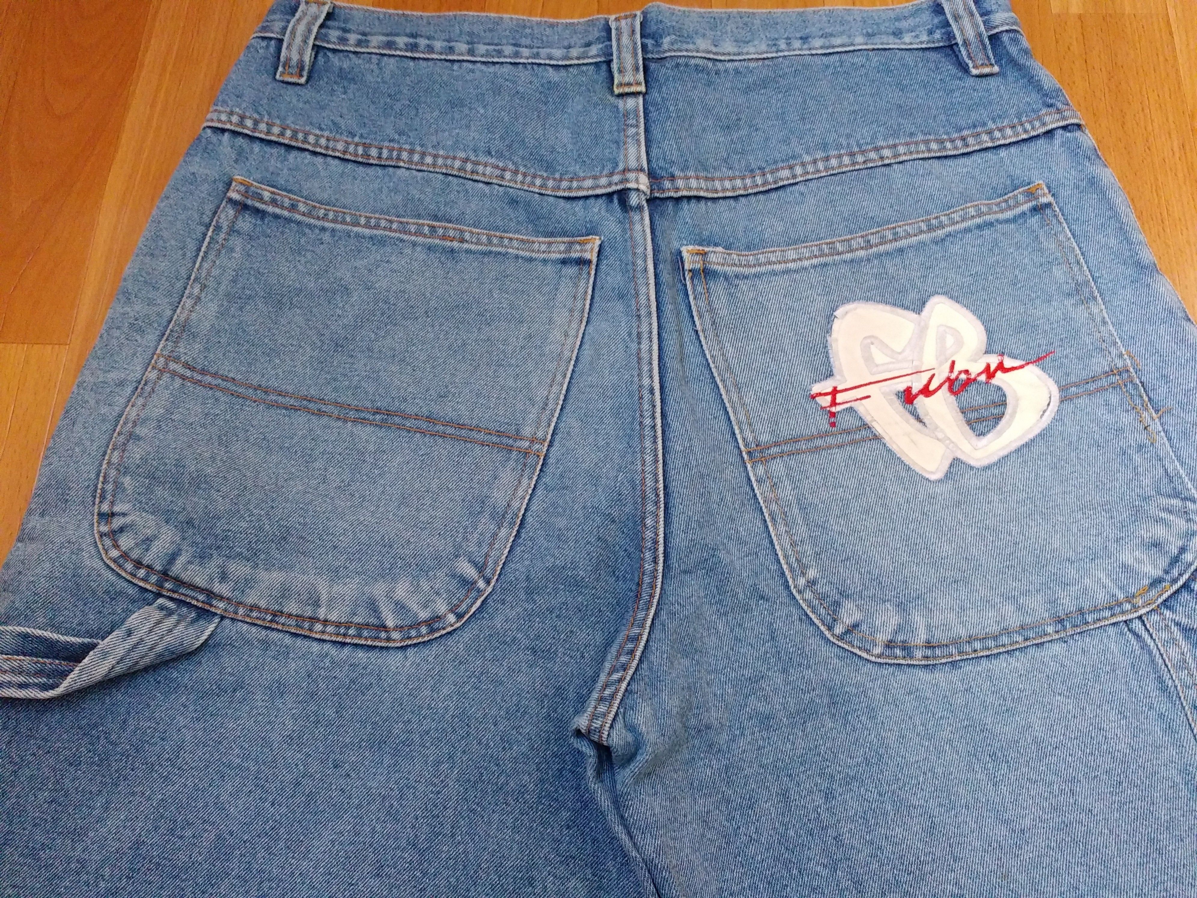 Fubu FUBU jeans shorts, old school vintage baggy, hip hop size 36 Size US 36 / EU 52 - 4 Thumbnail