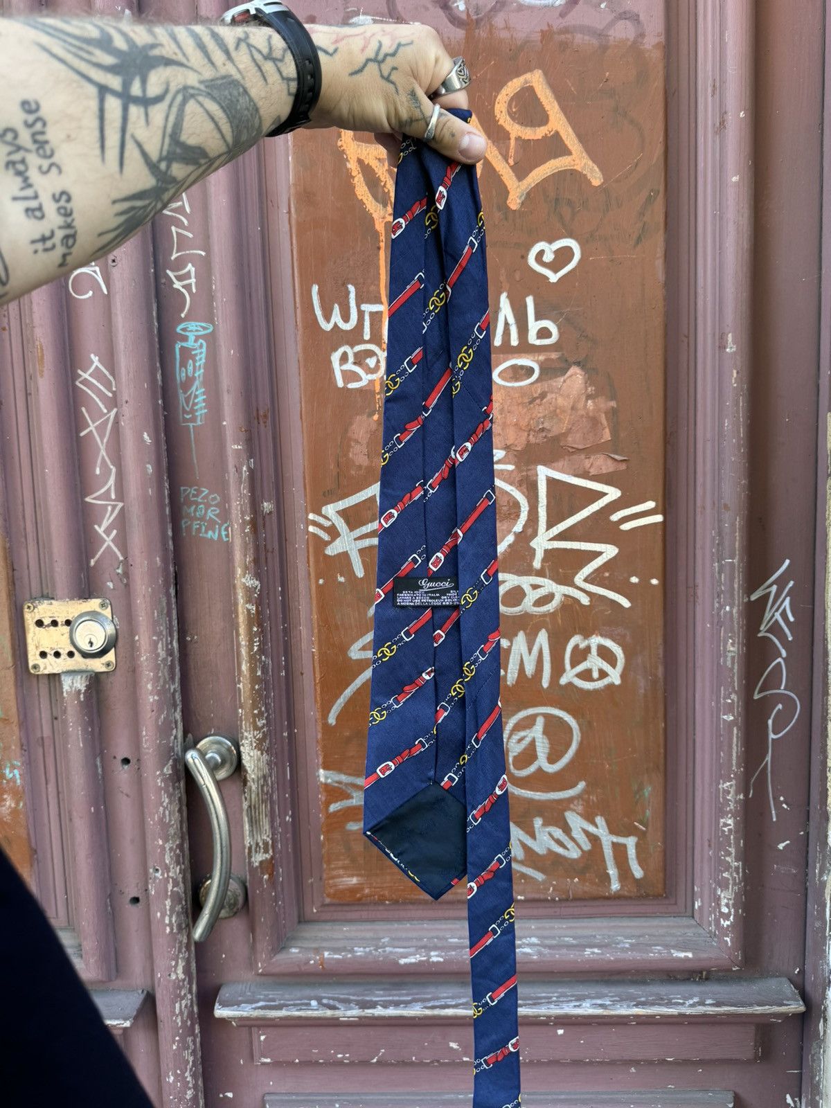 Gucci Gucci vintage tie Size ONE SIZE - 5 Thumbnail