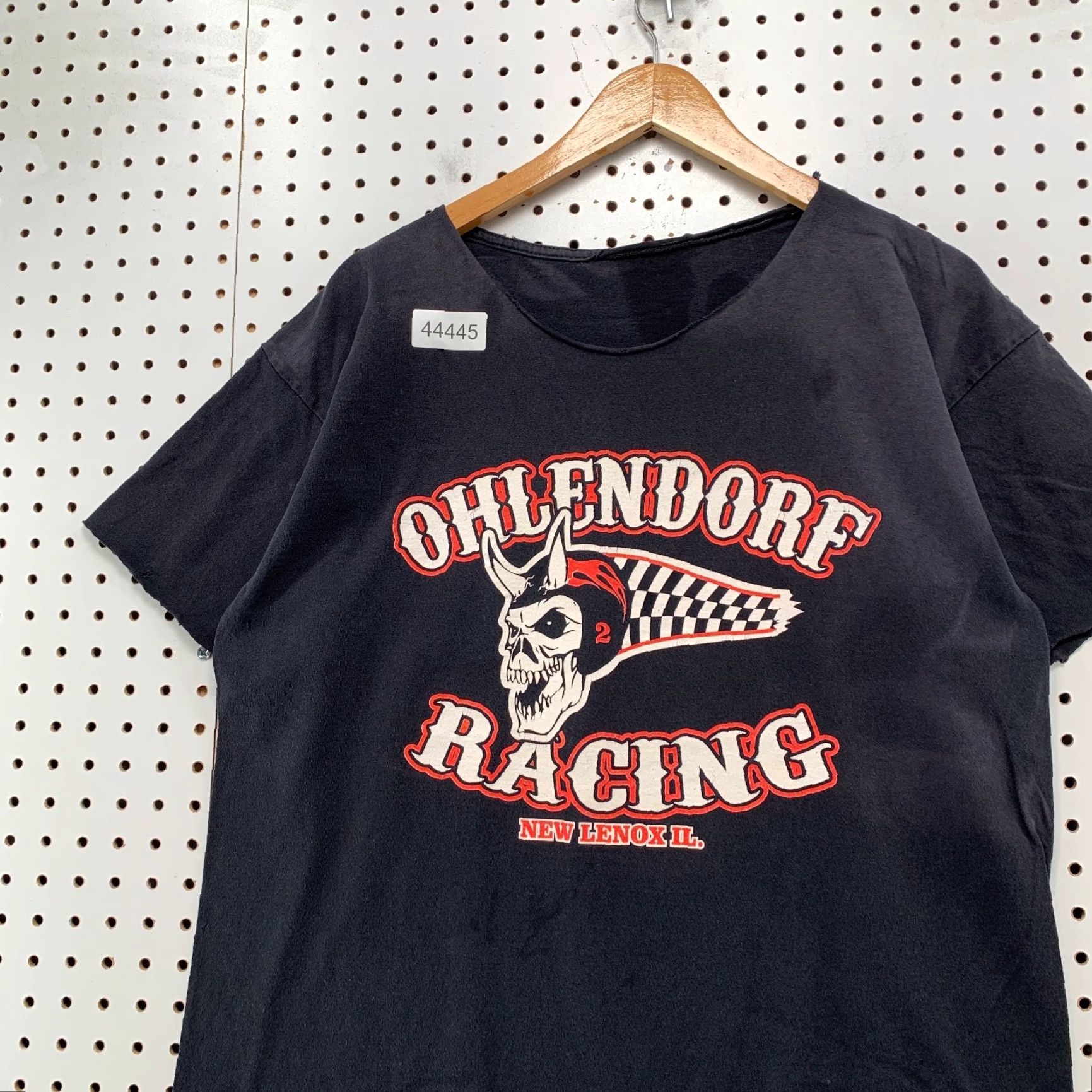 Gildan VINTAGE Gildan T-Shirt Men L Black Ohlendorf Racing Skull Shirt Motorcycle Biker Drive It Like Stole Size US L / EU 52-54 / 3 - 3 Thumbnail