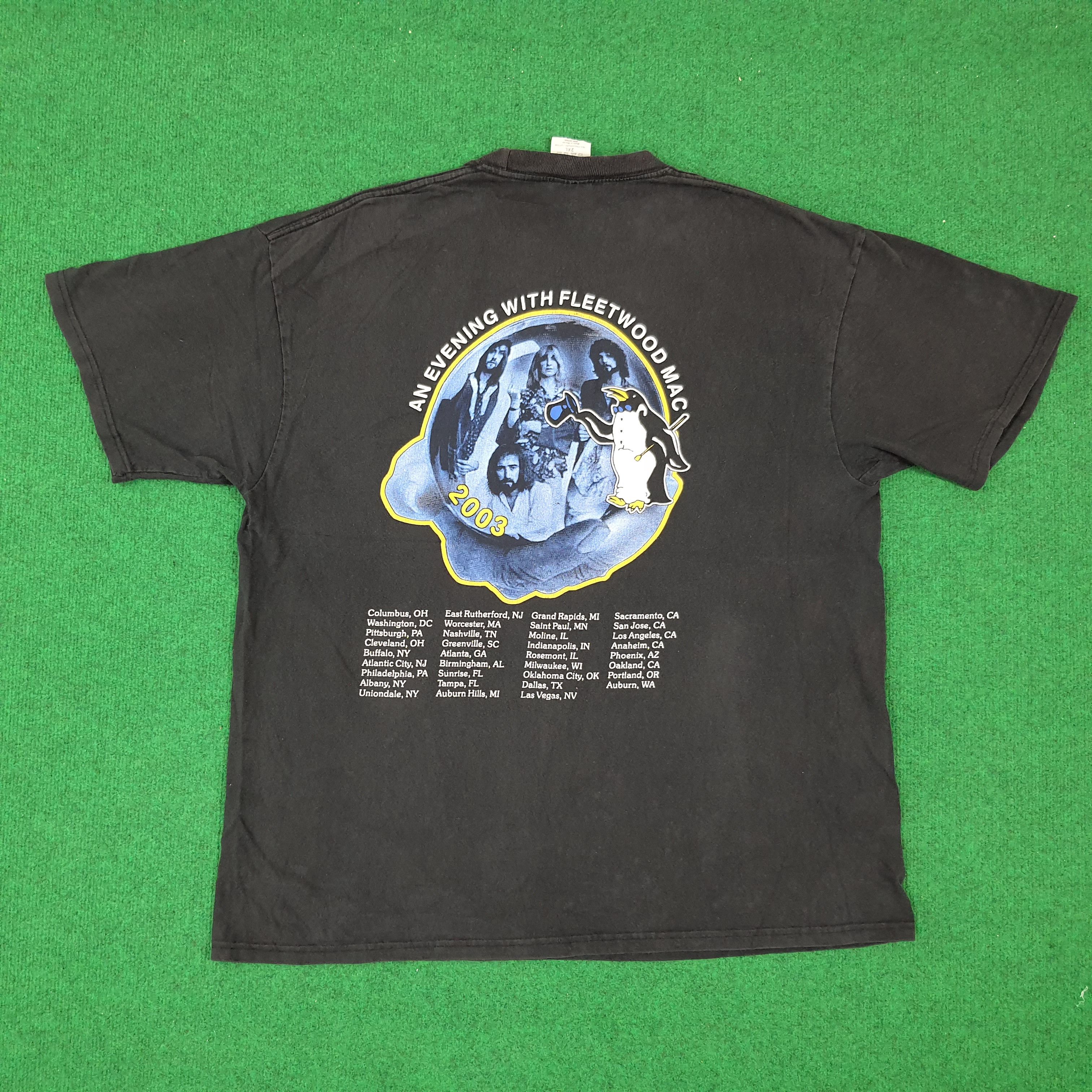 Vintage Fleetwood Mac American Rock Band Tour Tshirt