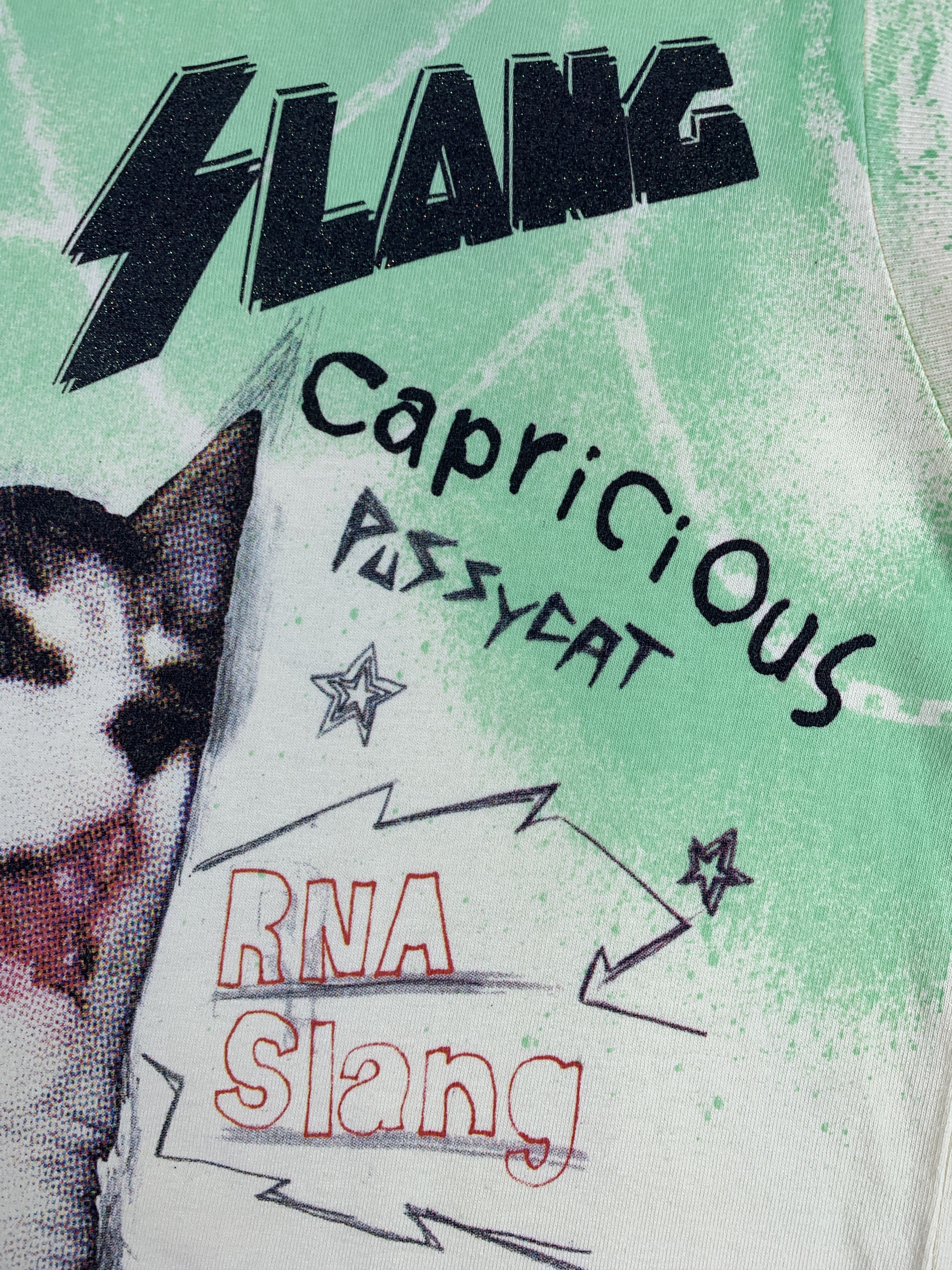 Japanese Brand RnA Slang Big Cat Printed Longsleeve Top (M) Size M / US 6-8 / IT 42-44 - 7 Thumbnail
