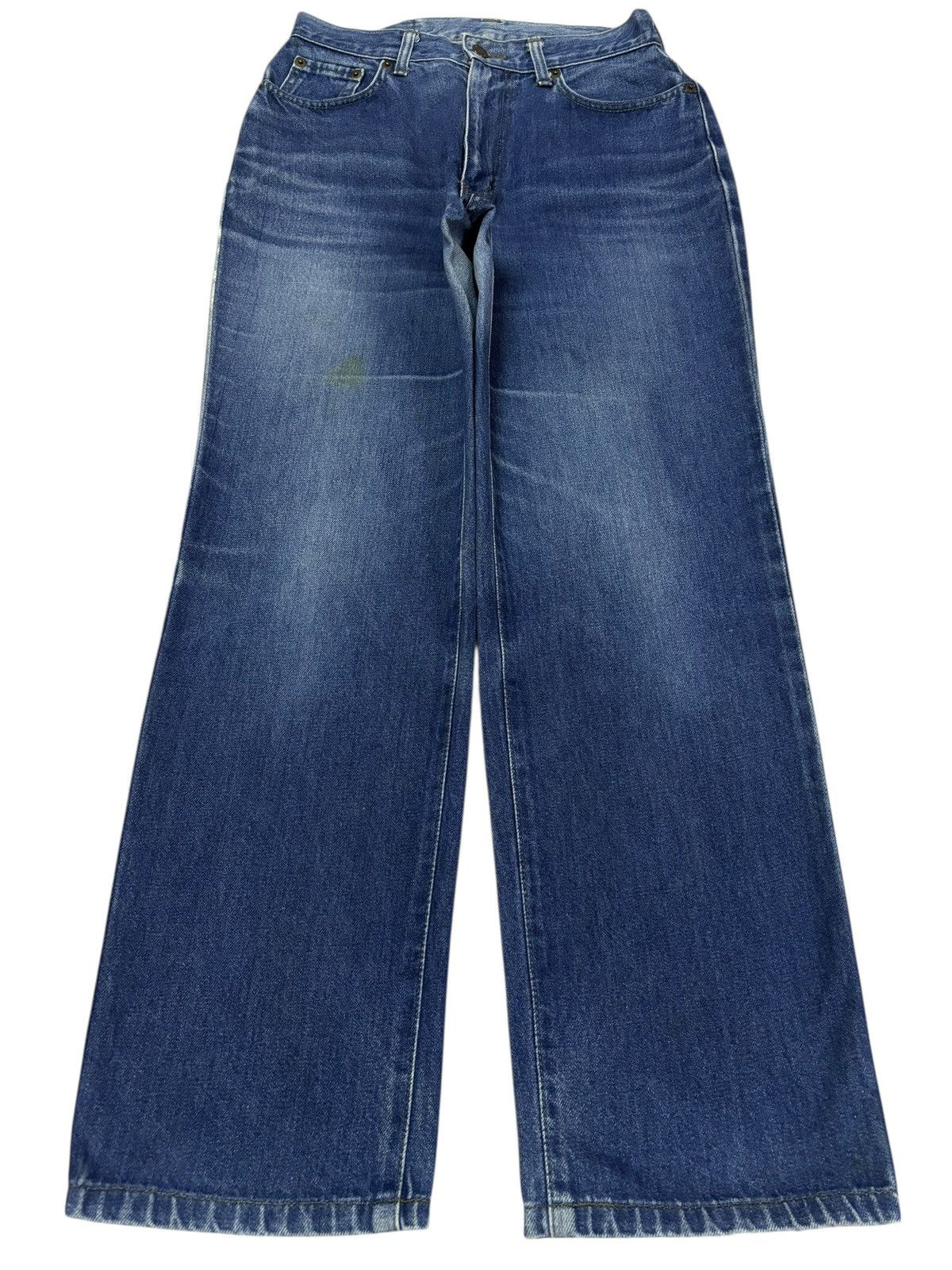 Edwin Vtg Edwin Japan High Waist Distressed Jeans Size 32" / US 10 / IT 46 - 1 Thumbnail