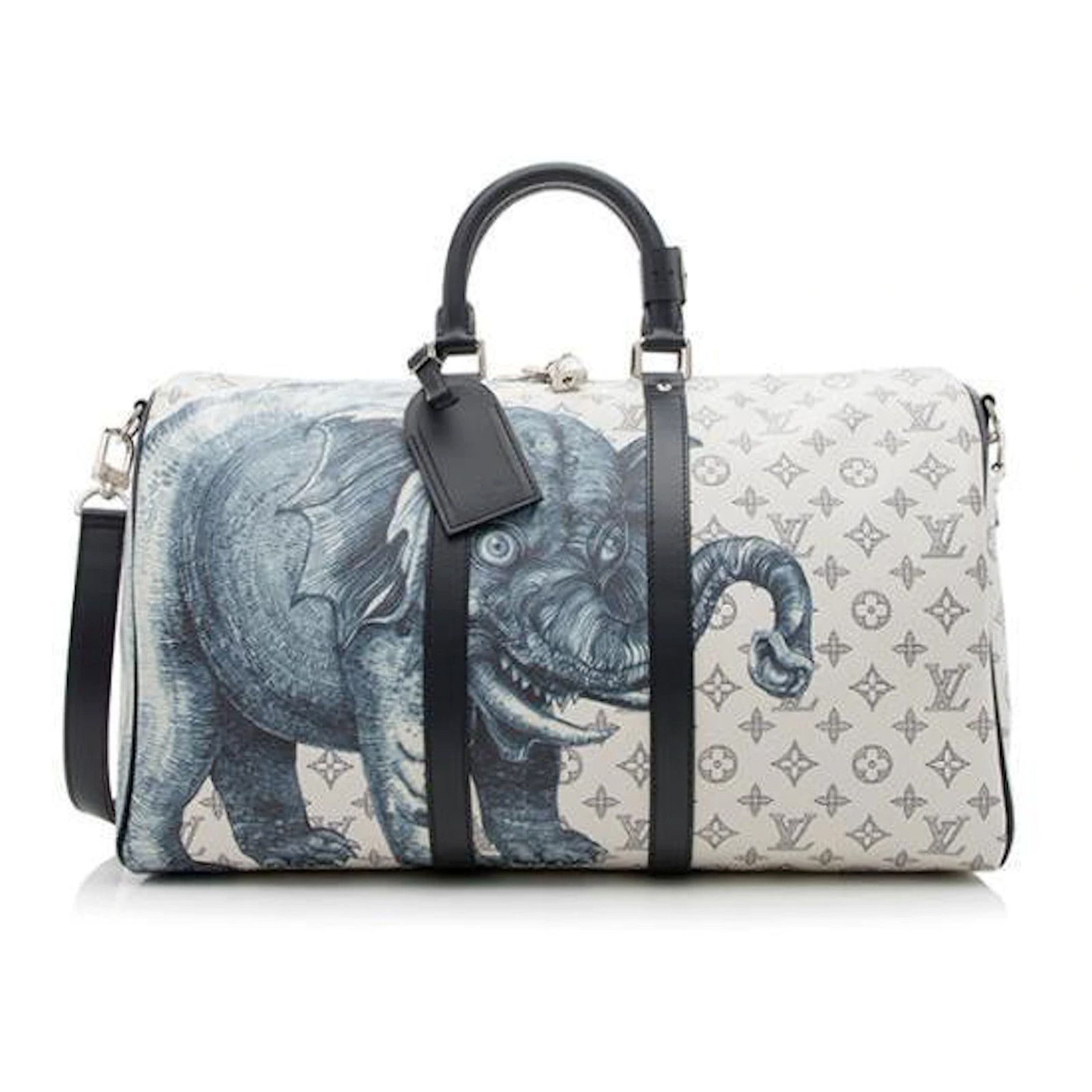 Louis Vuitton Louis Vuitton Keepall Bandouliere Elephant Travel Bag Size ONE SIZE - 5 Thumbnail