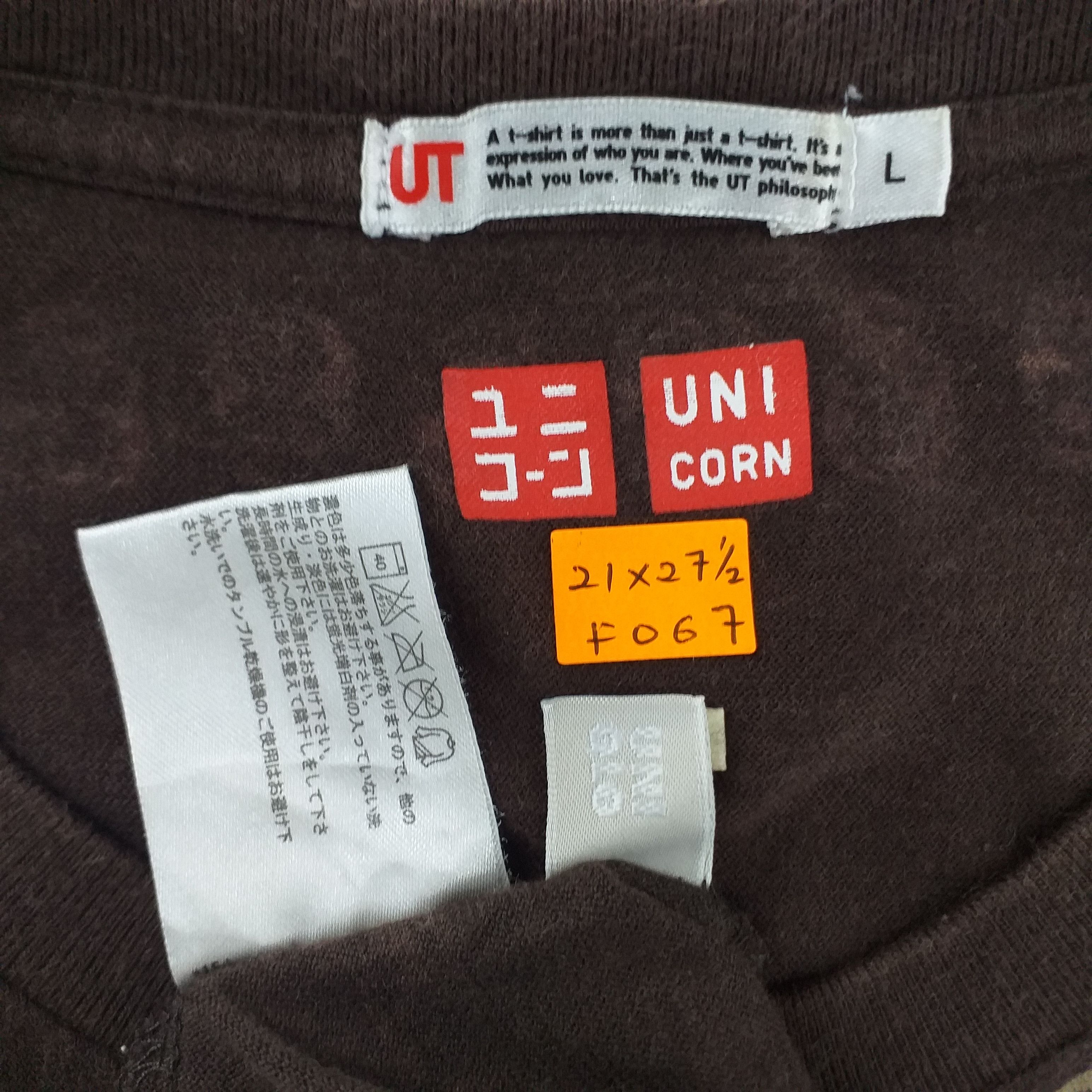 Japanese Brand Uniqlo Unicorn Skull Large Tshirt -F067 Size US L / EU 52-54 / 3 - 5 Thumbnail