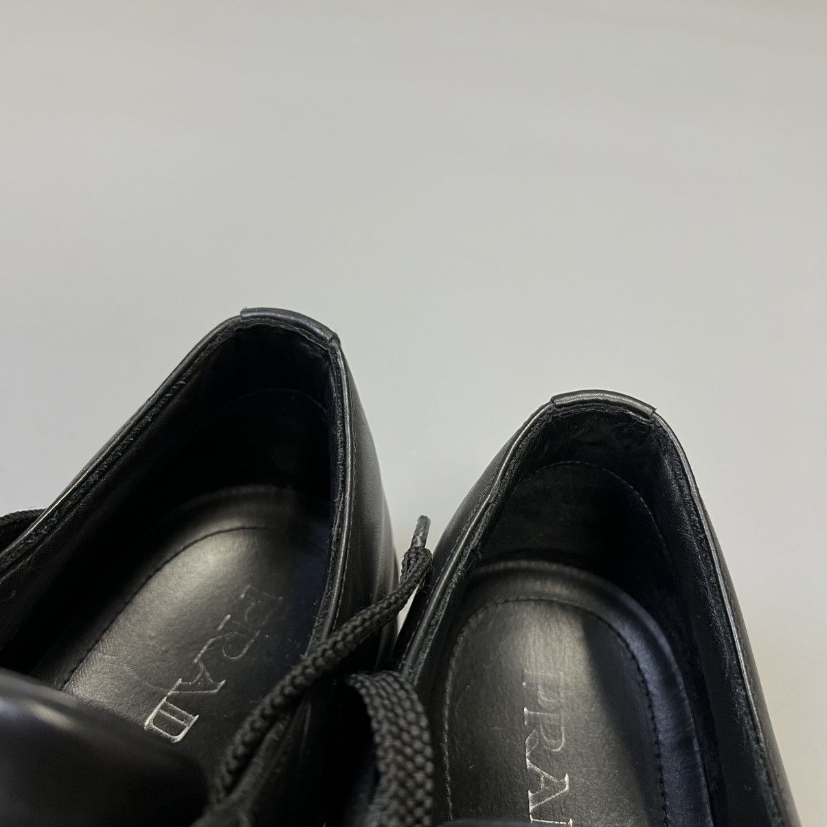 Prada Prada Sneakers Leather Shoes Black Luxury UK 8 men's Size US 9 / EU 42 - 16 Thumbnail