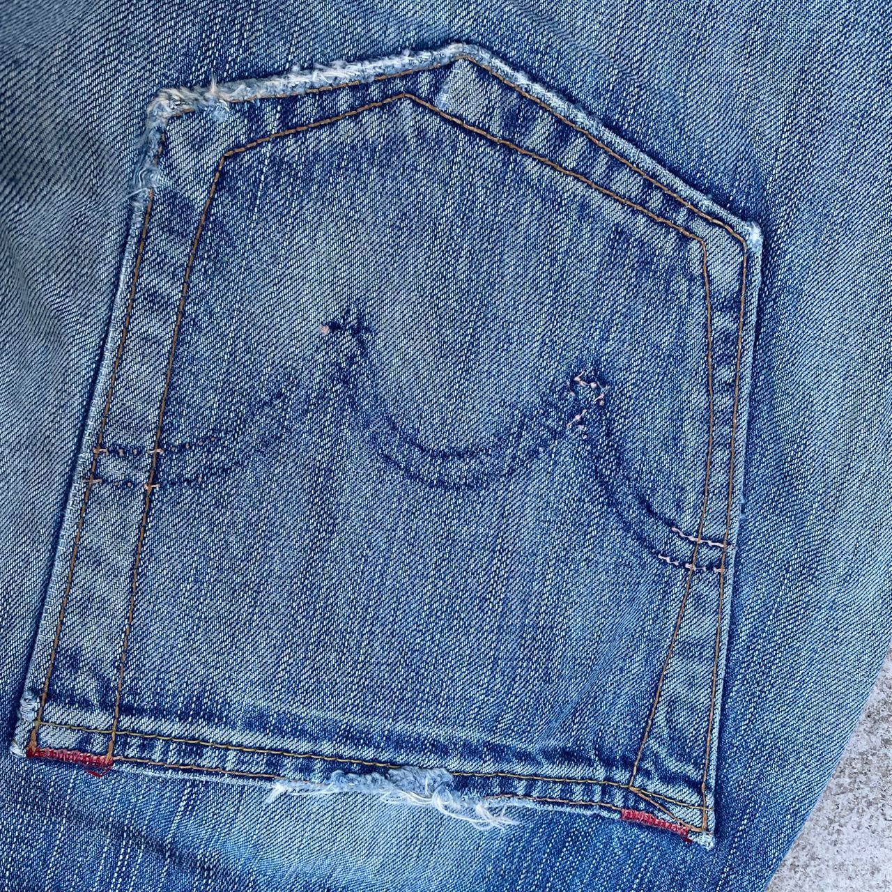 Edwin Vintage Edwin 504 Distressed Denim Kurt Cobain Style Size US 34 / EU 50 - 18 Thumbnail