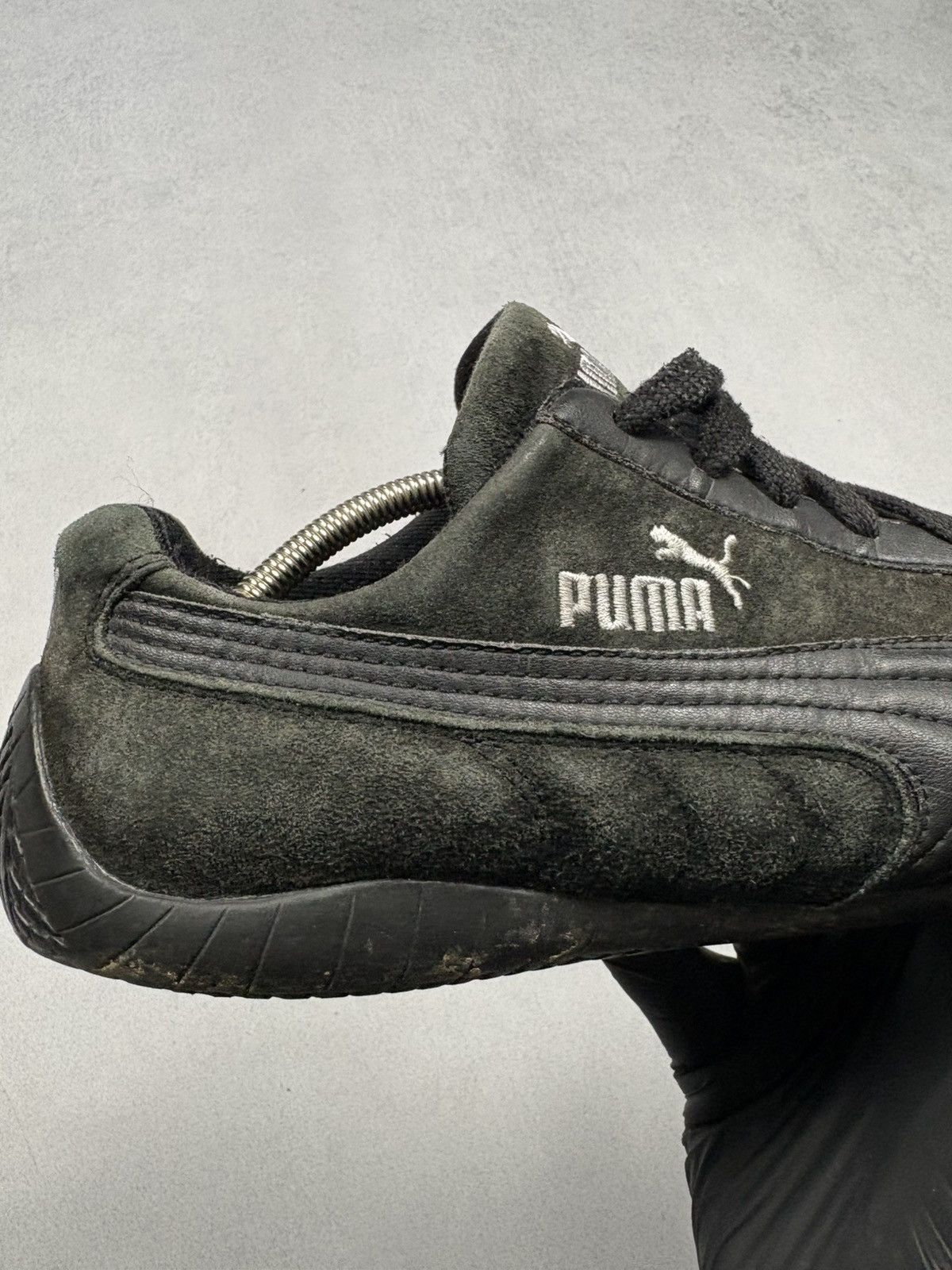 Puma Puma Speed Cat Black Driving Leather Shoes Vintage 2000s Y2K Size US 7 / EU 40 - 15 Thumbnail