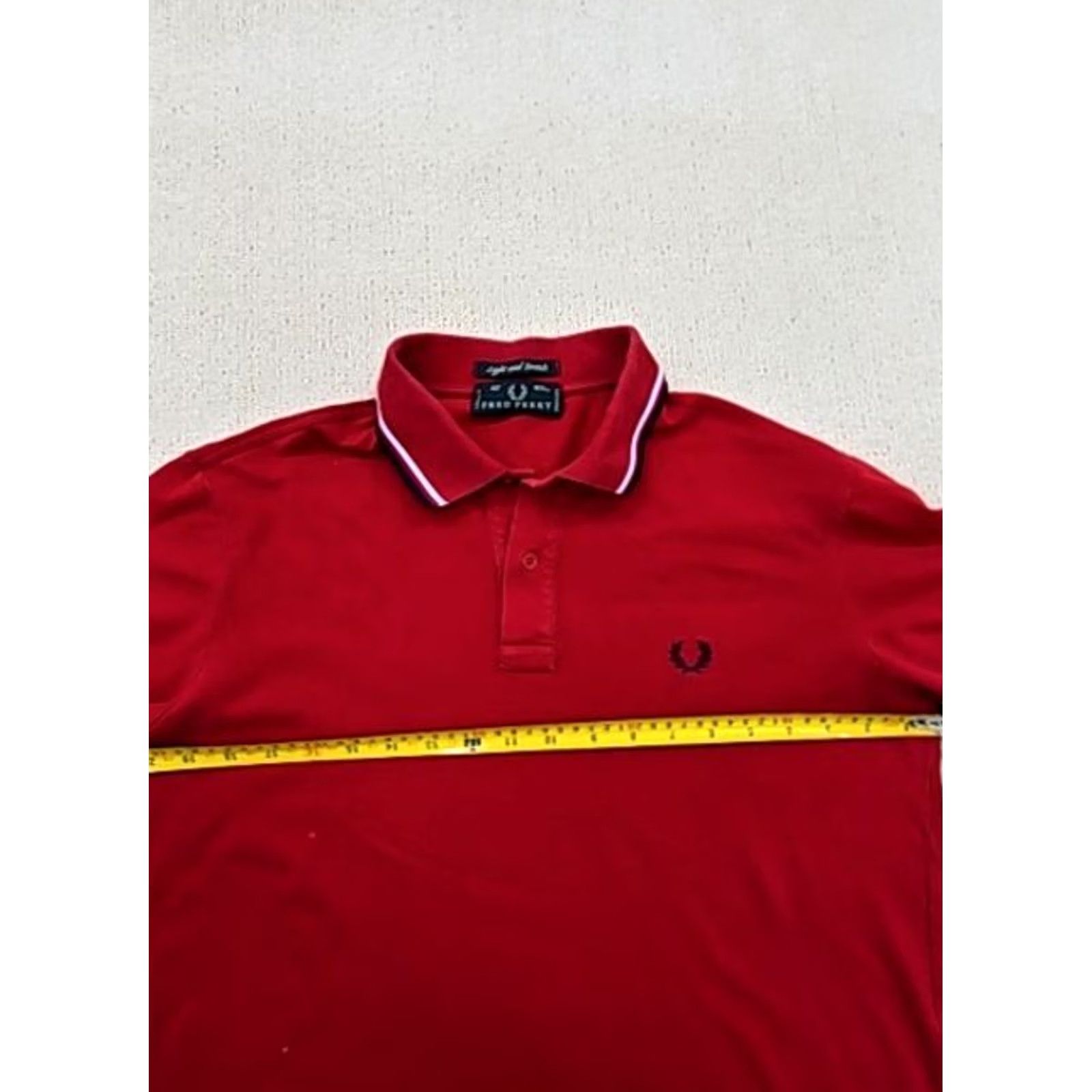 Fred Perry Fred Perry Twin Tipped Red Women’s Polo Shirt 42 Short Sleeve Striped Pattern Polo Shirt Women’s Size M / US 6-8 / IT 42-44 - 6 Thumbnail
