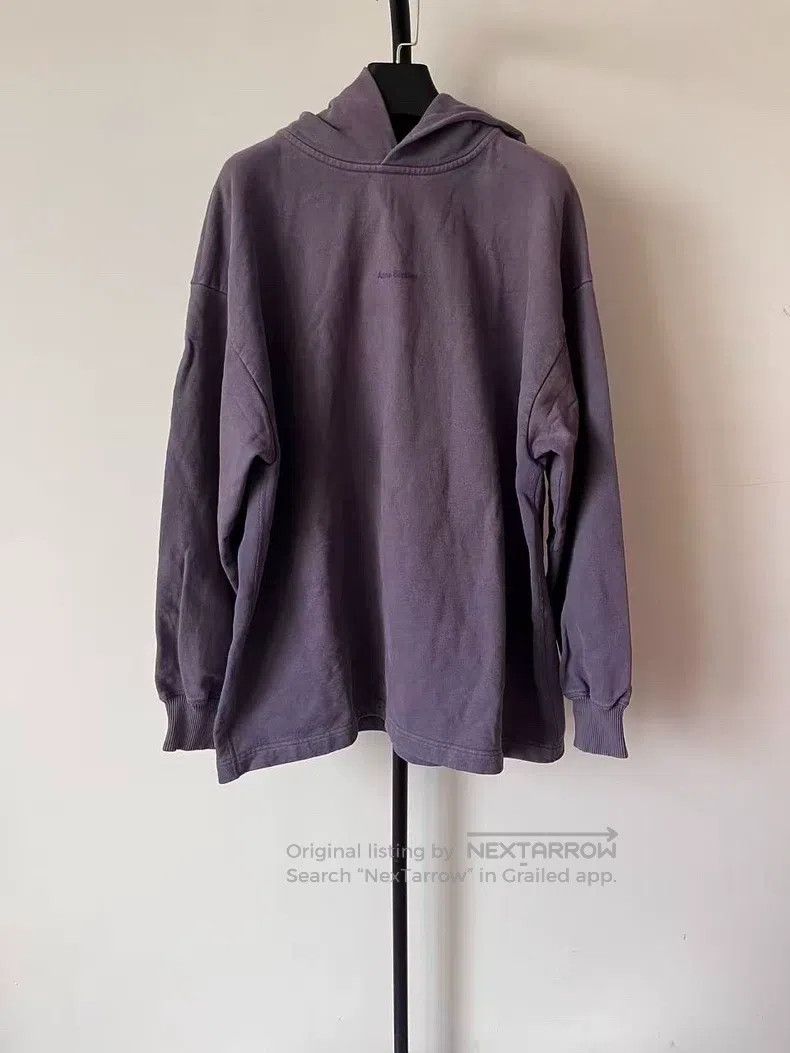 Acne Studios Acne Studios Logo print relaxed pullover hooded sweatshirt Size M / US 6-8 / IT 42-44 - 1 Thumbnail