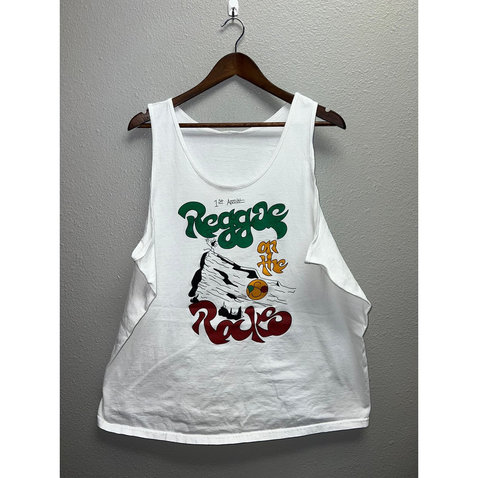 Vintage Vintage Reggae On The Rocks Shirt Concert Tour Tank Tee XL Size US XL / EU 56 / 4 - 1 Thumbnail
