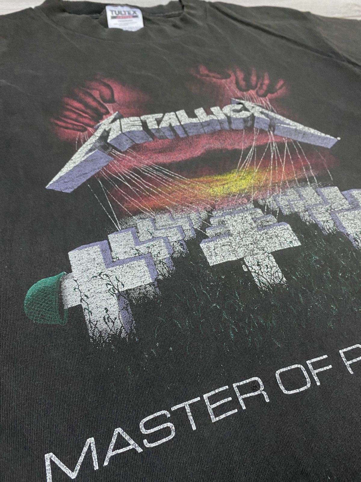 Tultex Rare Vintage 1994 Metallica Master Of Puppets Cover Album Size US L / EU 52-54 / 3 - 5 Thumbnail