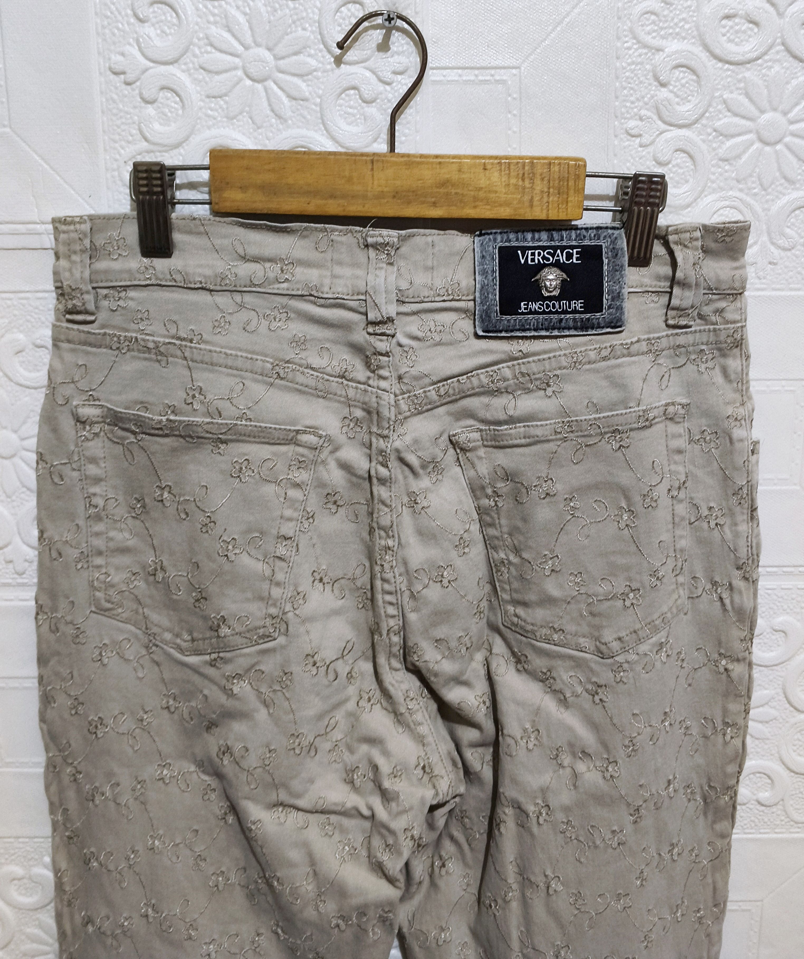 Versace Jeans Couture 90s Versace Jeans Couture Flower Pattern Size 30" / US 8 / IT 44 - 4 Thumbnail