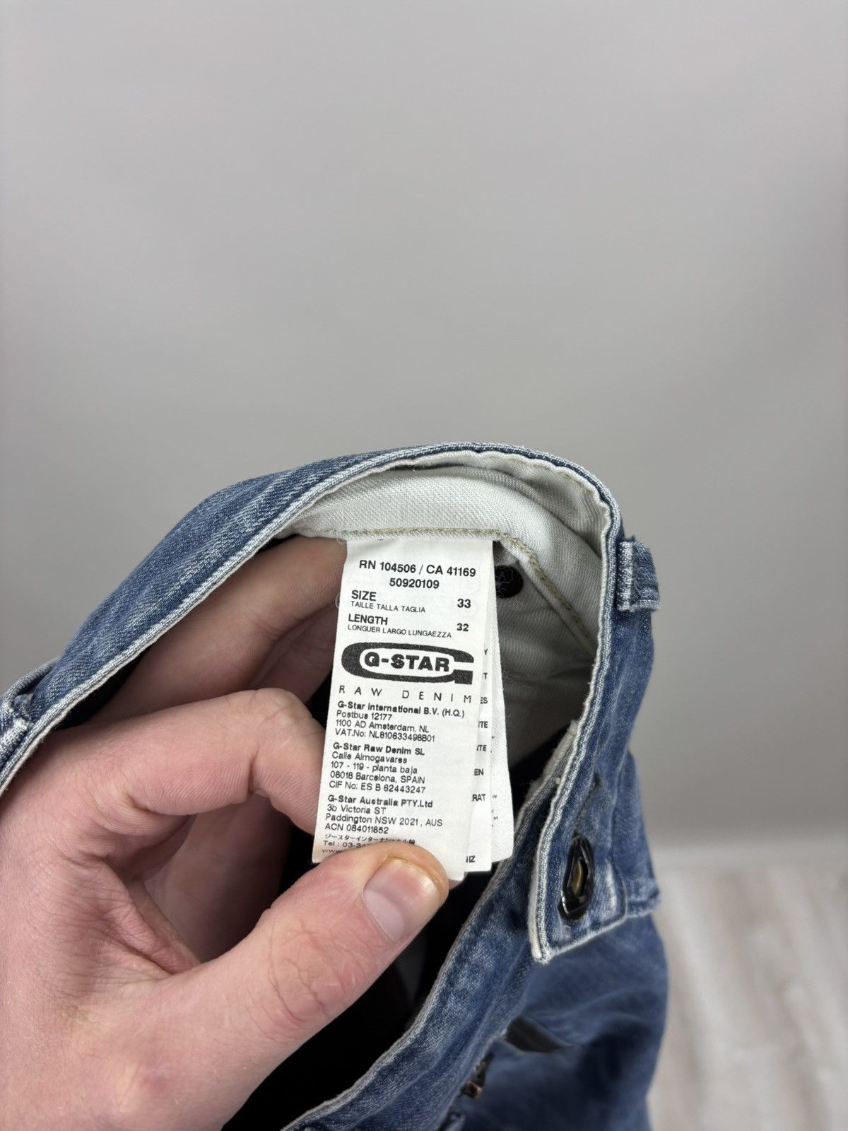 G-Star Mens jeans Y2k G Star Raw Size 33 Color Blue Size US 33 - 10 Thumbnail