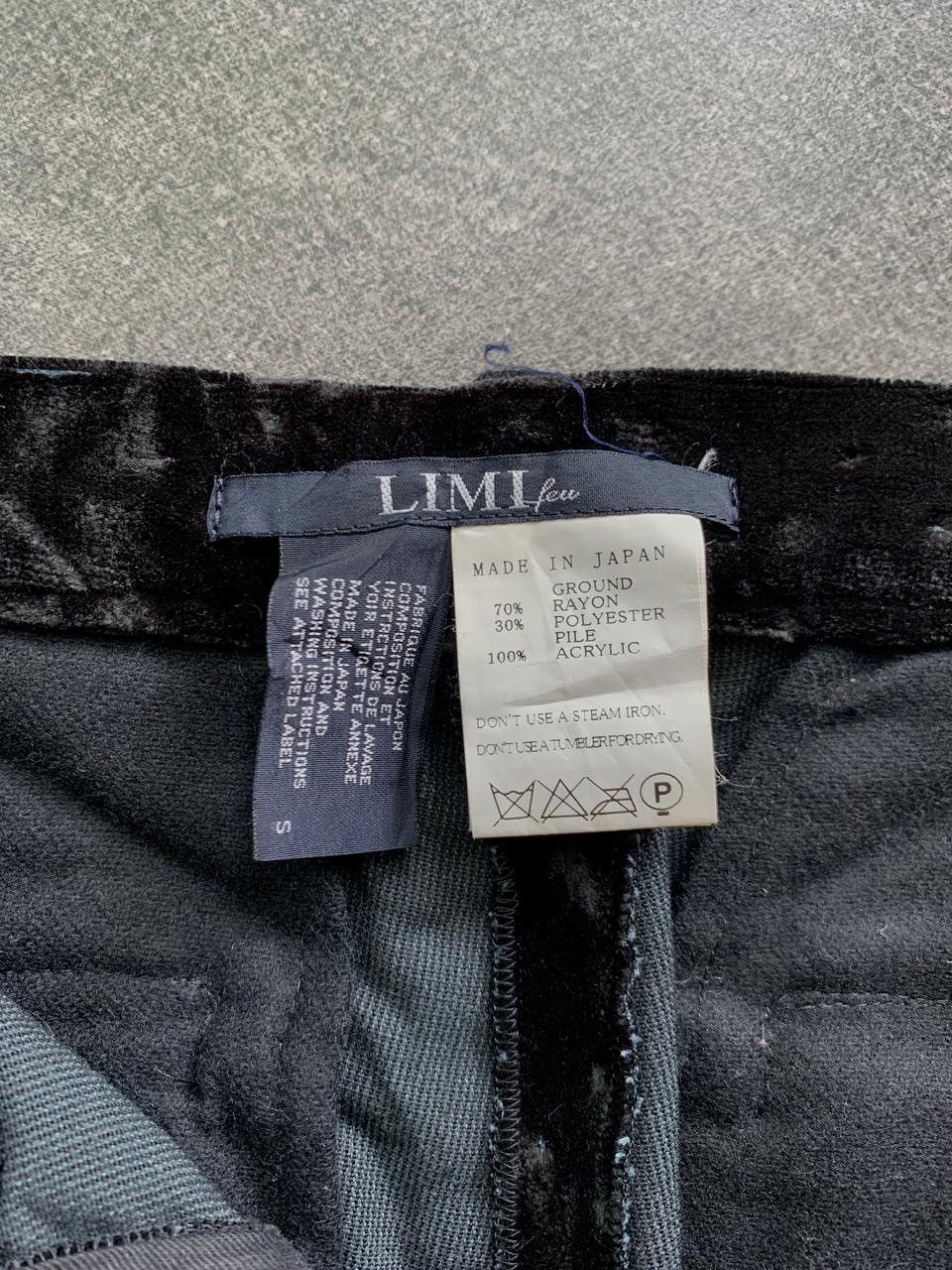 Yohji Yamamoto Velvet Patterned Trousers Size US 29 - 8 Thumbnail