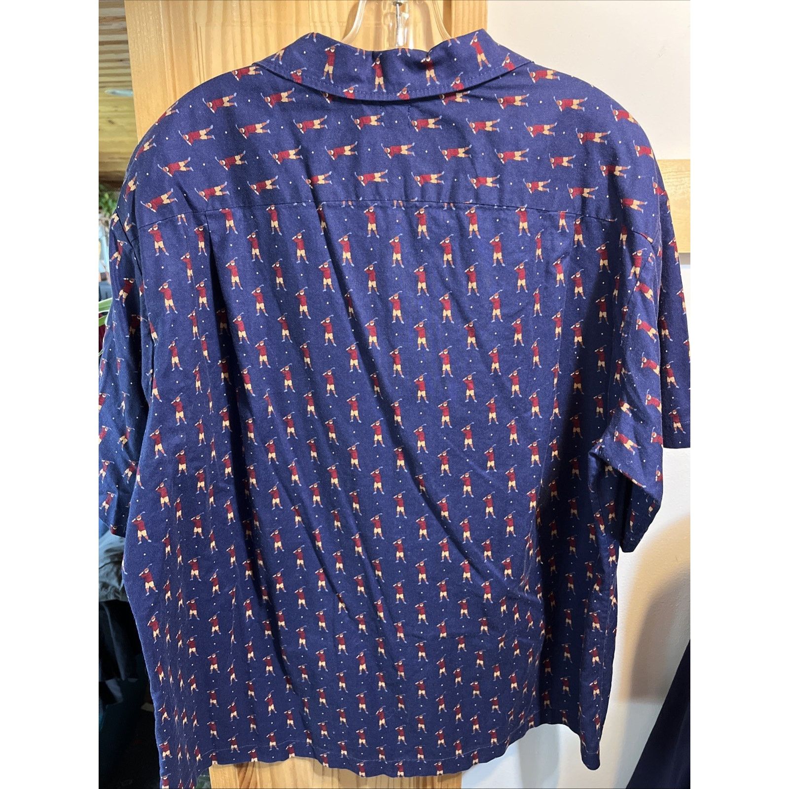Other Mercedes VTG Men’s XL Navy Short Sleeve Golf Print Cotton Size US XL / EU 56 / 4 - 7 Thumbnail
