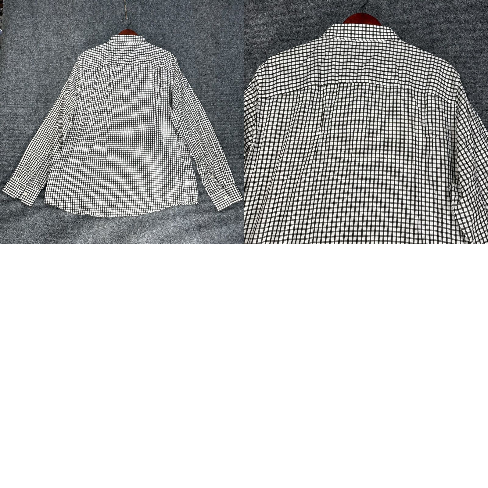 Michael Kors Michael Kors Shirt Mens XL Button-Up Brown White Check Cotton Long Sleeve Size US XL / EU 56 / 4 - 8 Thumbnail