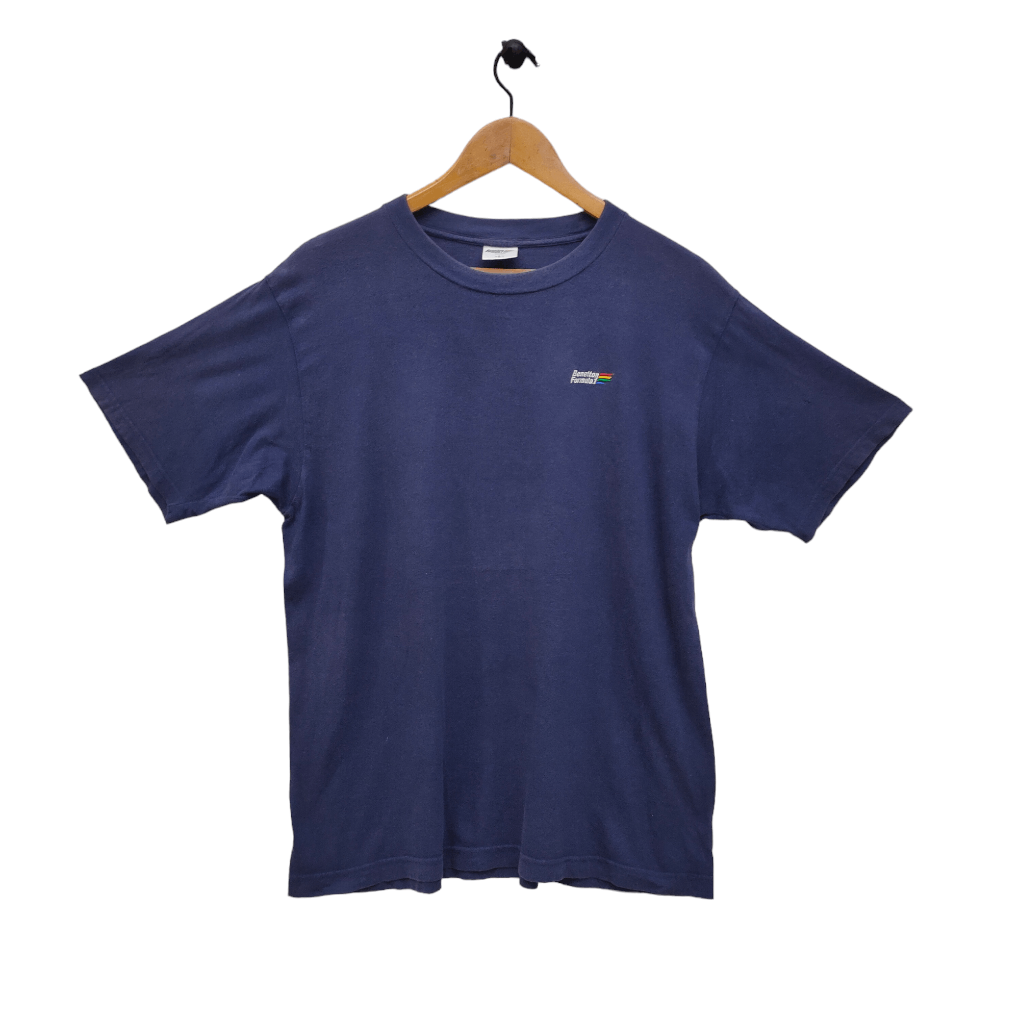 Tee-shirt Vintage United Colors Of Benetton Formula 1 – Taille M, Motif Racing, Coton – Occasion Très Bon état, Style Rétro