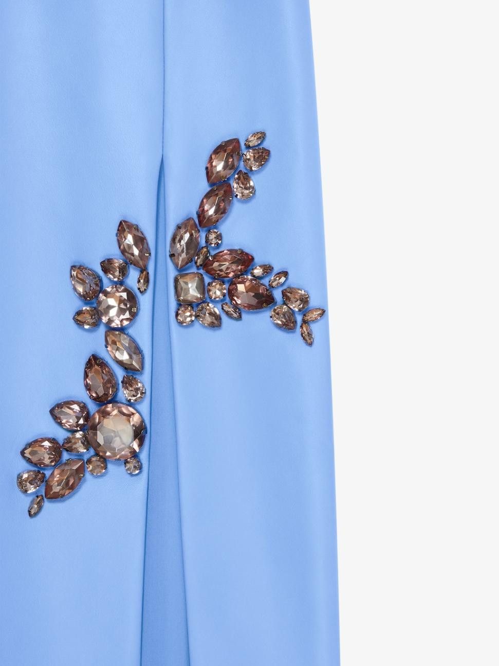 Givenchy o1w1db10325 Pencil Leather Skirt in Blue Size 27" / US 4 / IT 40 - 5 Thumbnail