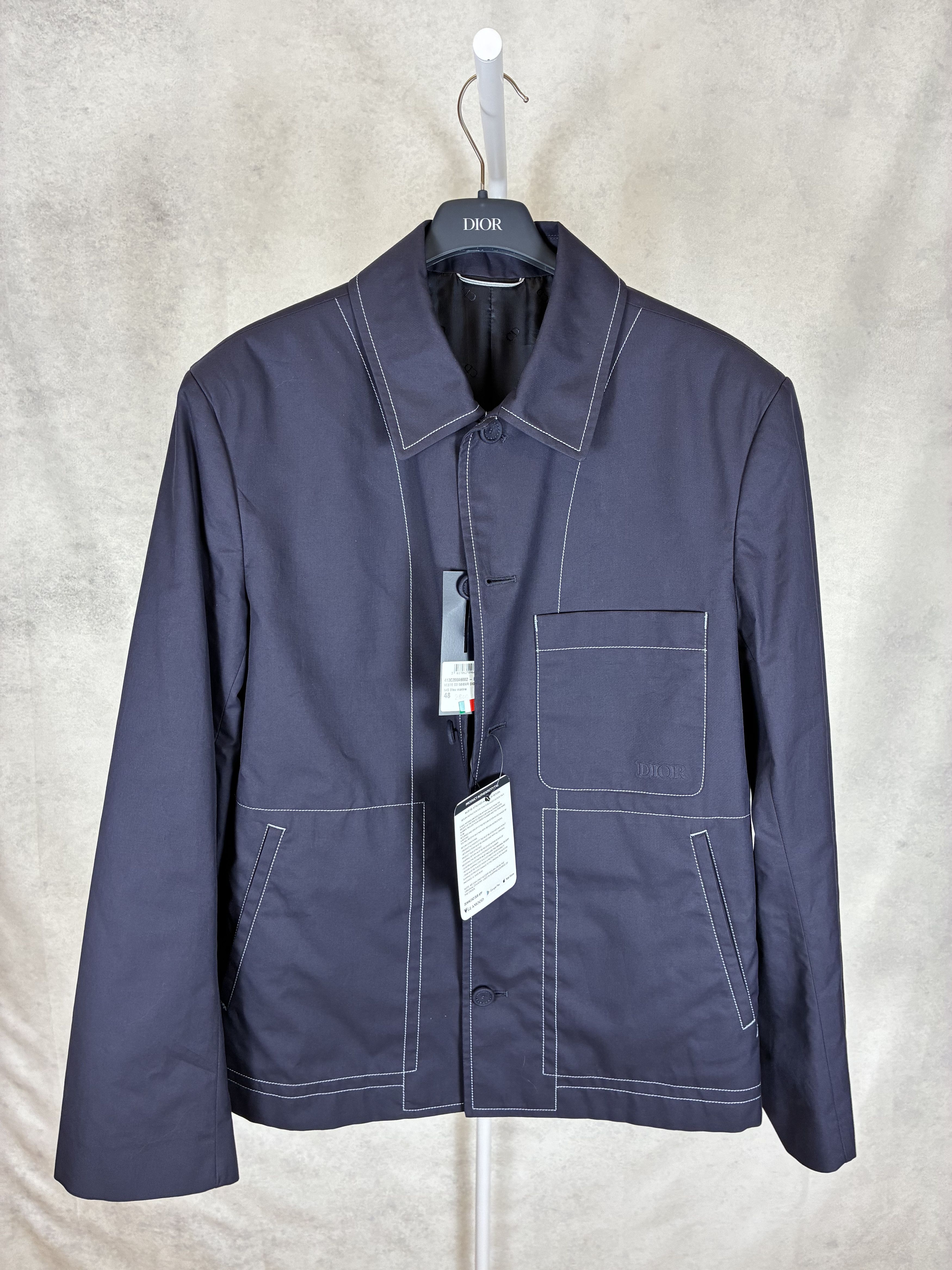 Dior RARE Dior SS24 Kim Jones Navy Workwear Jacket Size US M / EU 48-50 / 2 - 1 Thumbnail