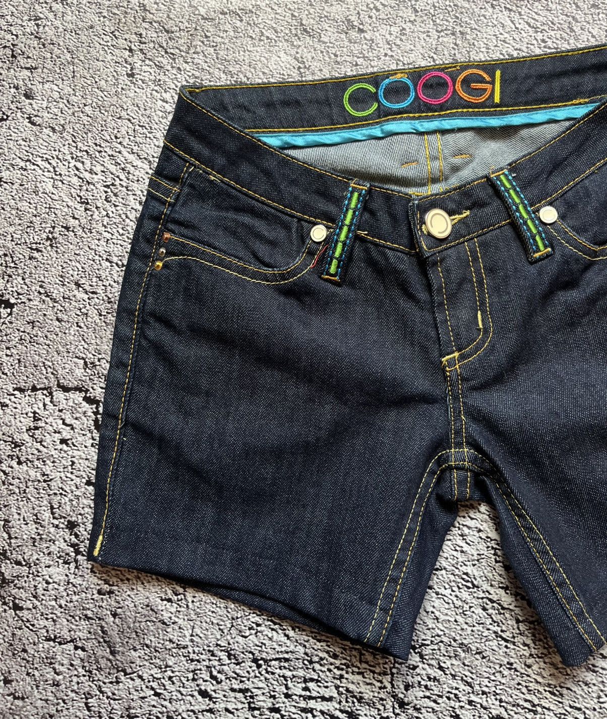Coogi Coogi Embroidered Dark Wash Denim Shorts Size 33" - 3 Thumbnail